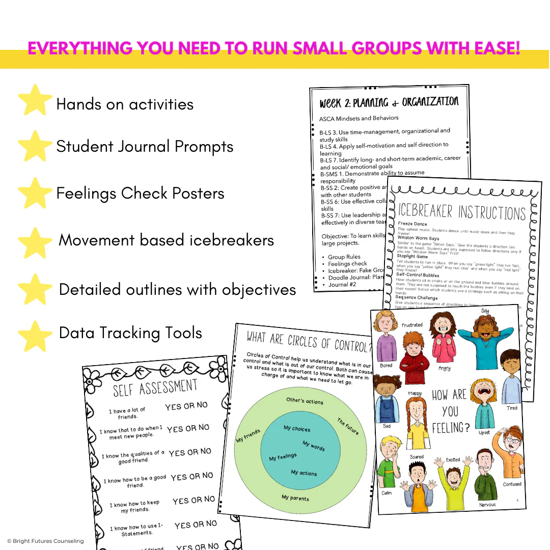 School Counseling Curriculum: 20 Research-based and Ready to Use Small Groups - Image 12