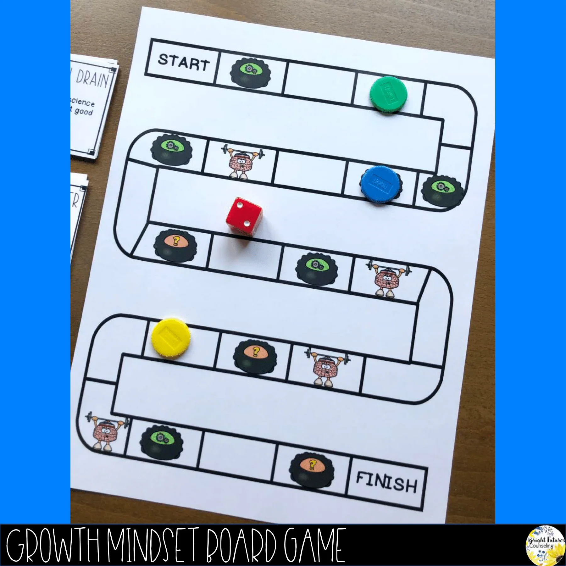 Growth vs. Fixed Mindset and the Power of "Yet" School Counseling Board Game - Image 4