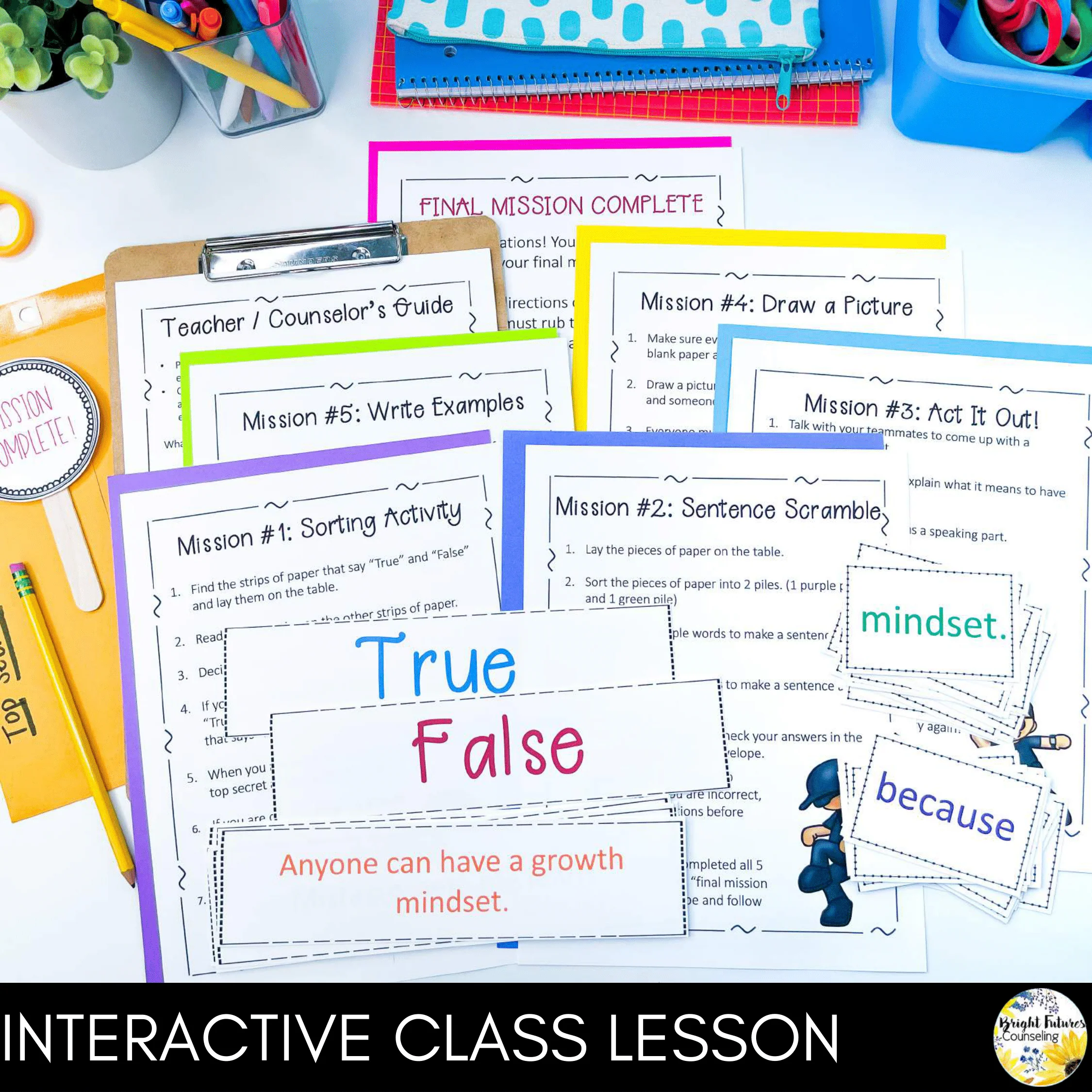 Interactive Growth Mindset Escape Room Class Lesson: Growth vs. Fixed Mindset - Image 5