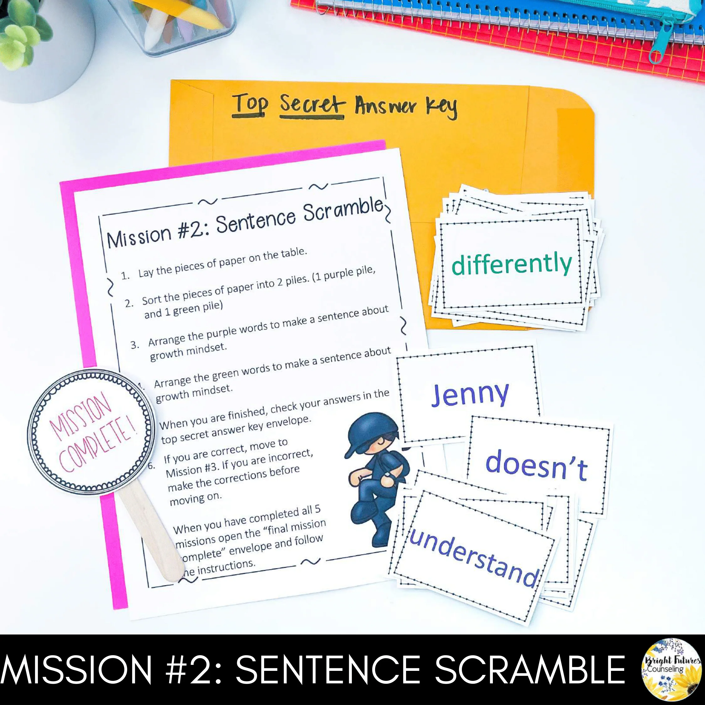 Interactive Growth Mindset Escape Room Class Lesson: Growth vs. Fixed Mindset - Image 7