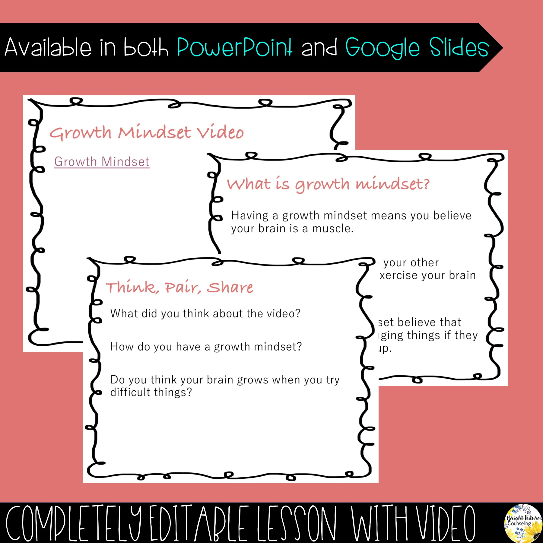 Growth Mindset vs. Fixed Mindset Classroom Guidance Lesson, Video, and Game - Image 4
