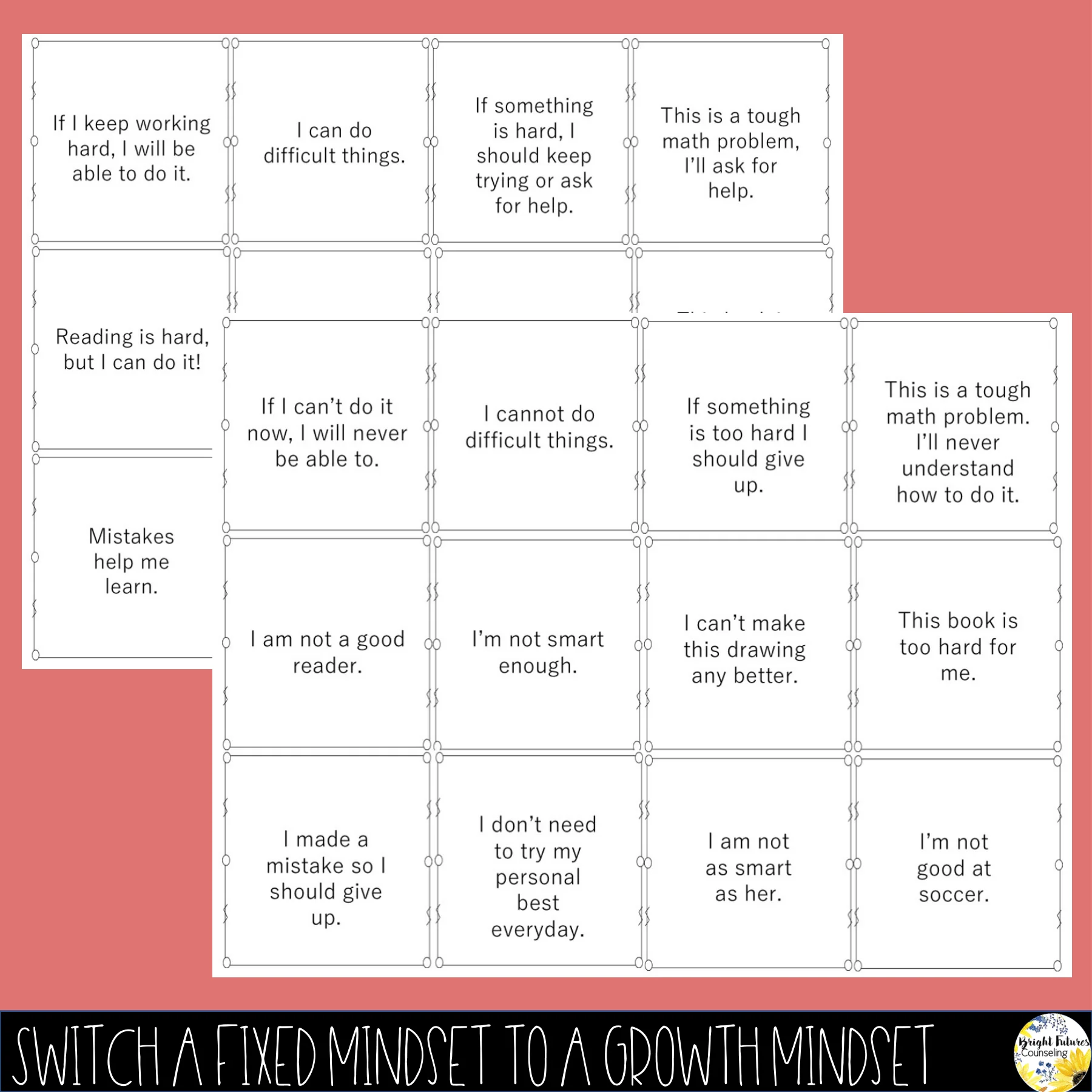 Growth Mindset vs. Fixed Mindset Classroom Guidance Lesson, Video, and Game - Image 5
