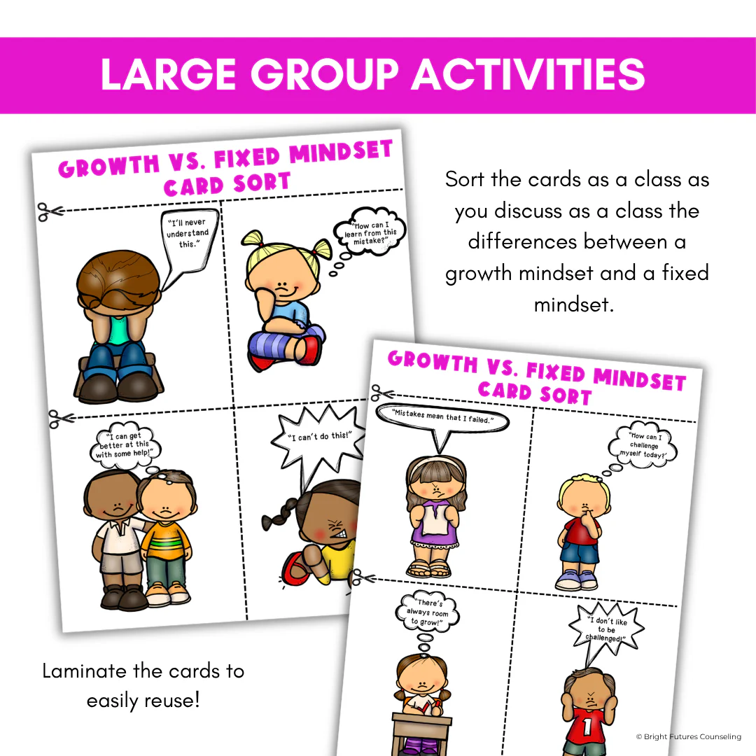 Growth Mindset Primary School Counseling & SEL Lesson- Growth Mindset Activities - Image 11