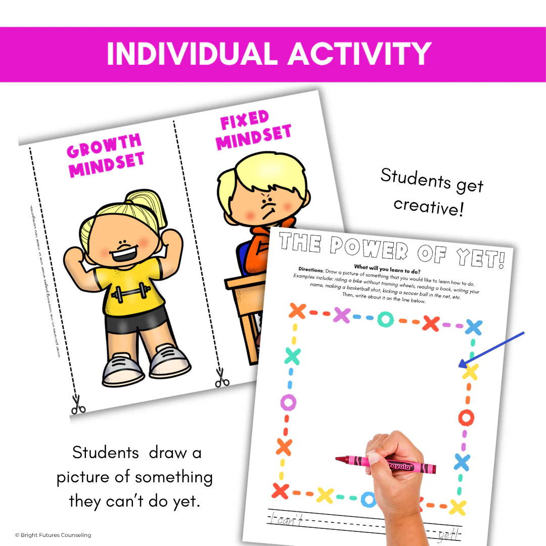 Growth Mindset Primary School Counseling & SEL Lesson- Growth Mindset Activities - Image 13