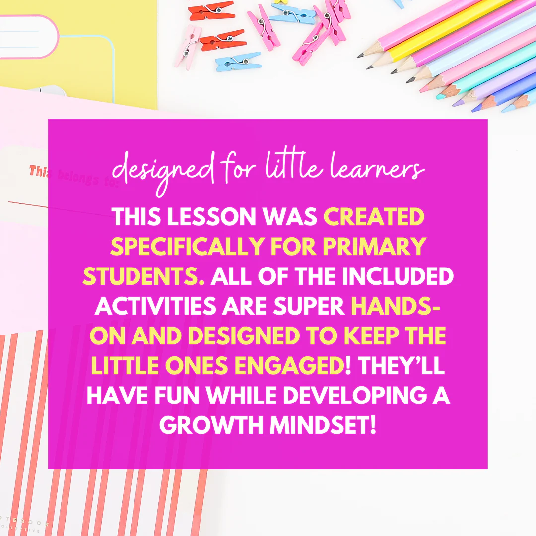 Growth Mindset Primary School Counseling & SEL Lesson- Growth Mindset Activities - Image 2