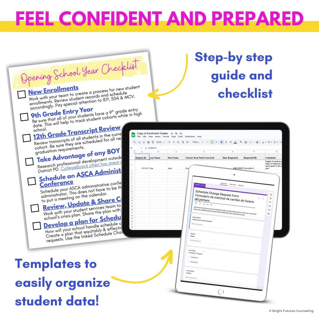 High School Counseling Opening School Year Checklist for High School Counselors - Image 4