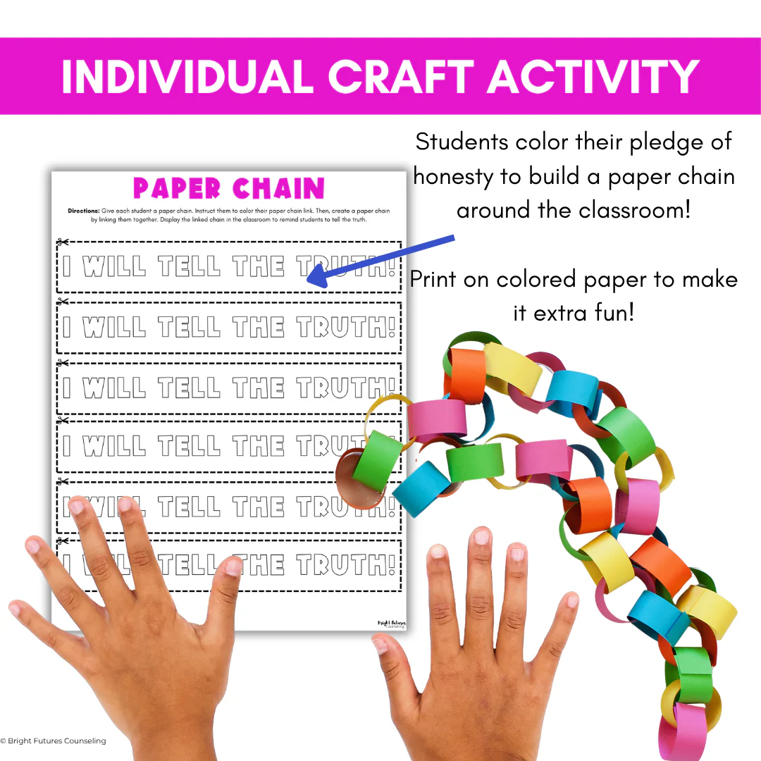 Honesty School Counseling Class Lesson - Honesty Worksheets for Primary & Kinder - Image 10