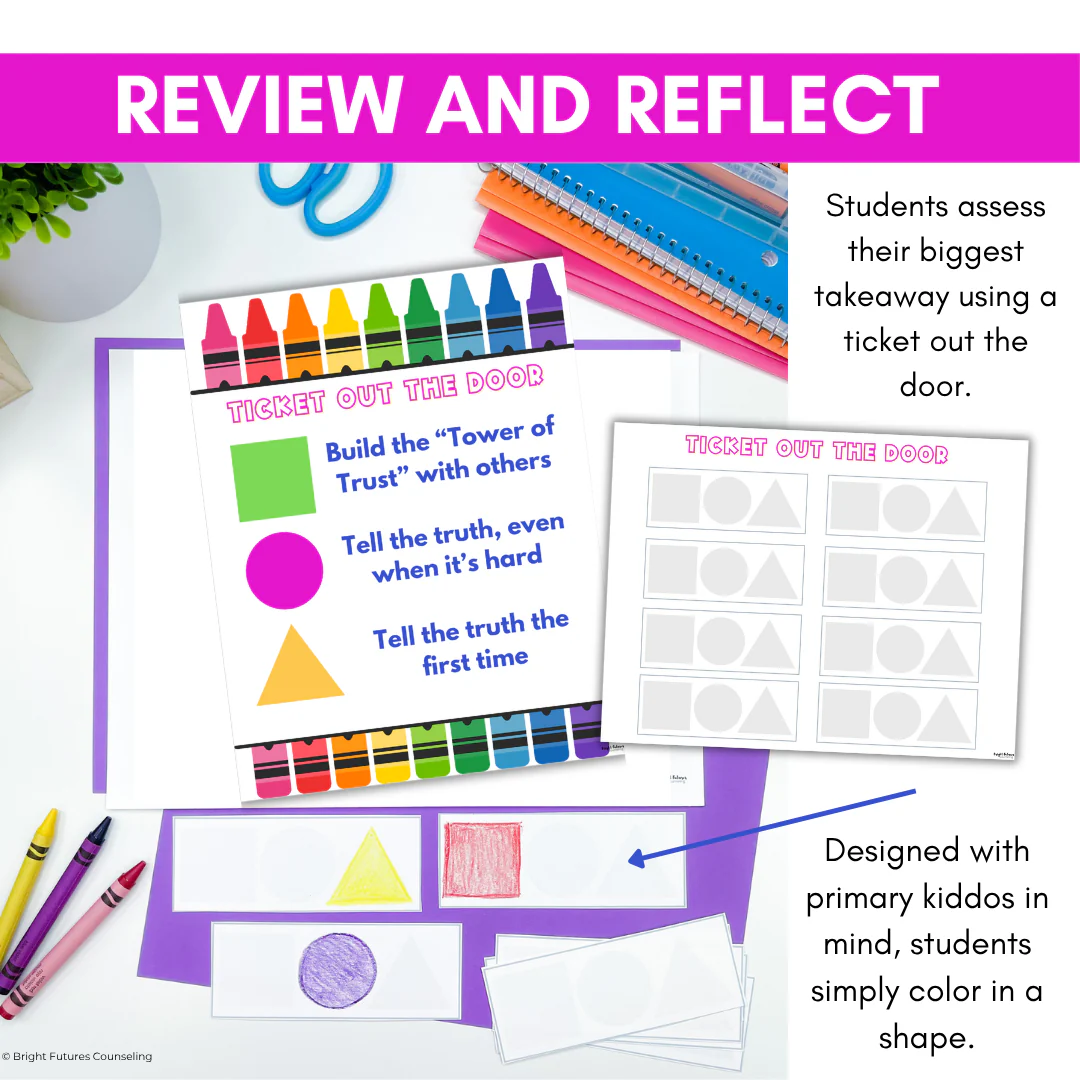Honesty School Counseling Class Lesson - Honesty Worksheets for Primary & Kinder - Image 12