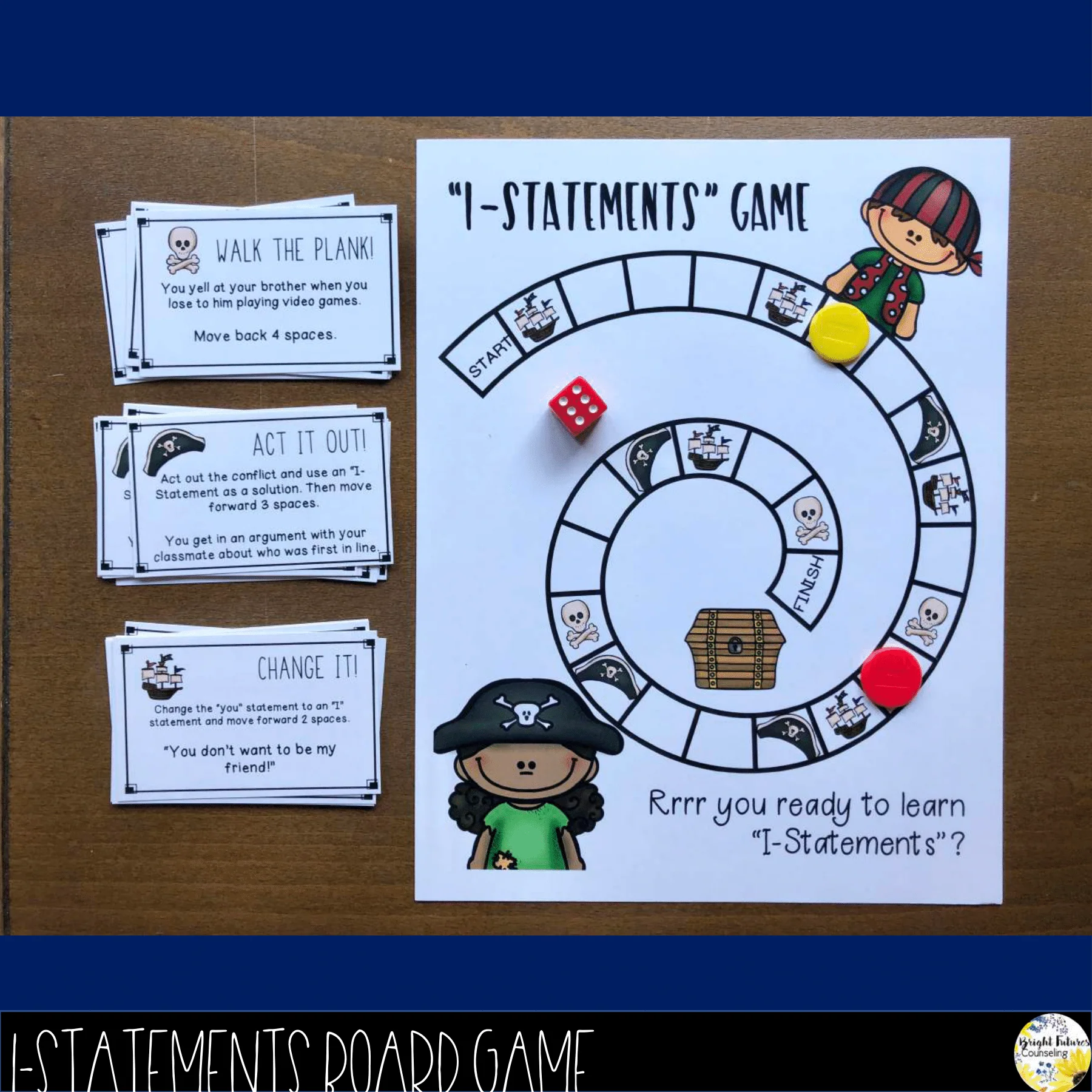 I-Statements School Counseling Board Game with Digital Version - Image 3