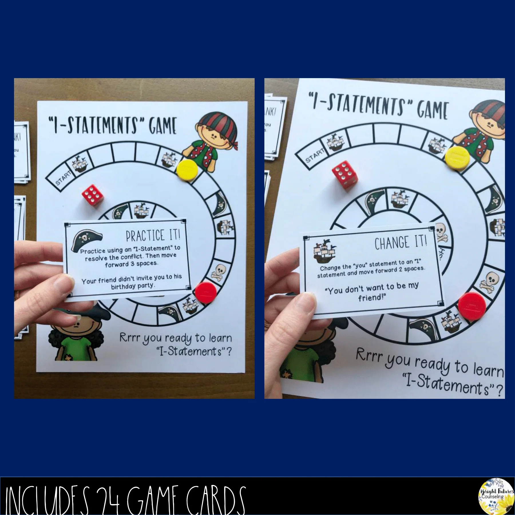 I-Statements School Counseling Board Game with Digital Version - Image 5