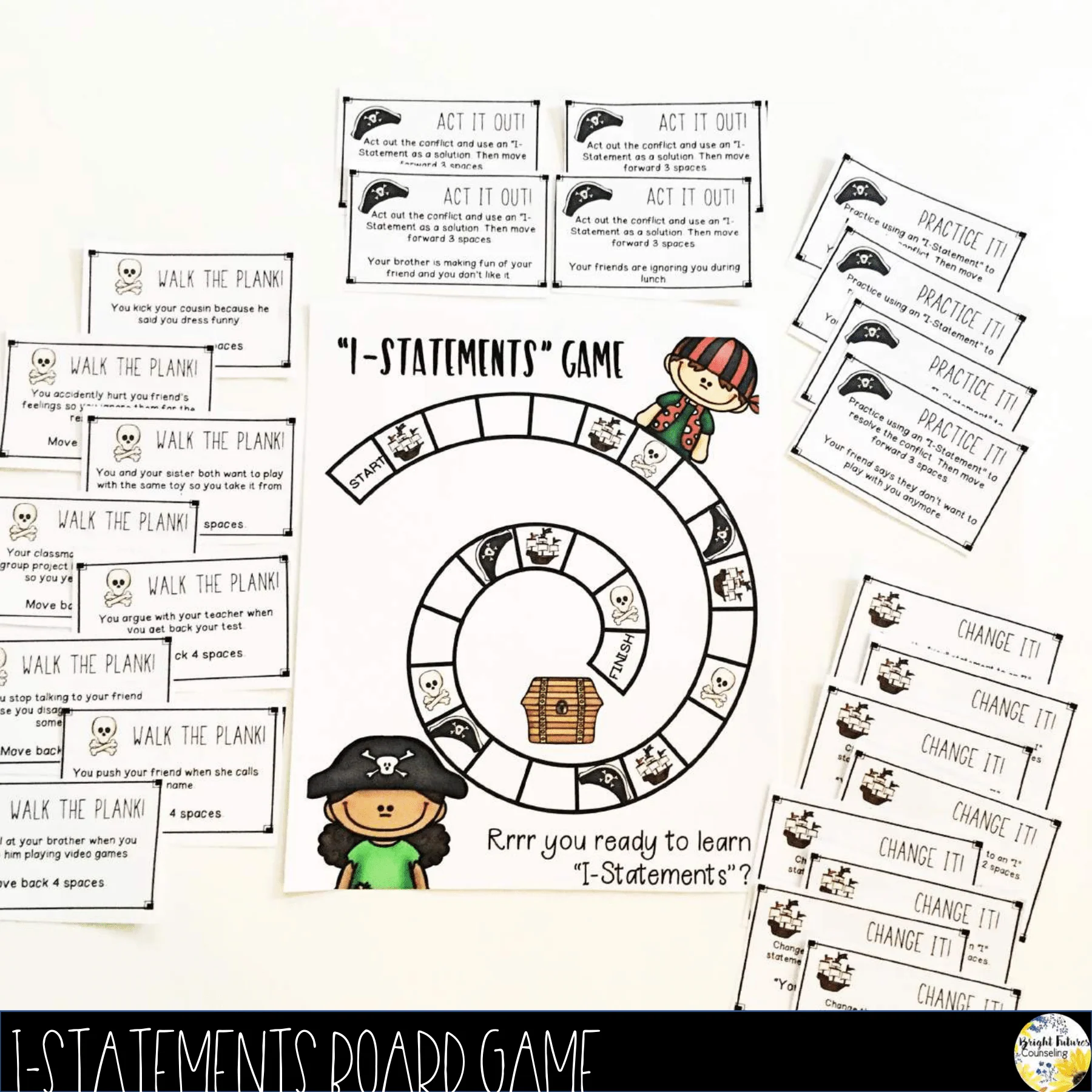 I-Statements School Counseling Board Game with Digital Version - Image 7