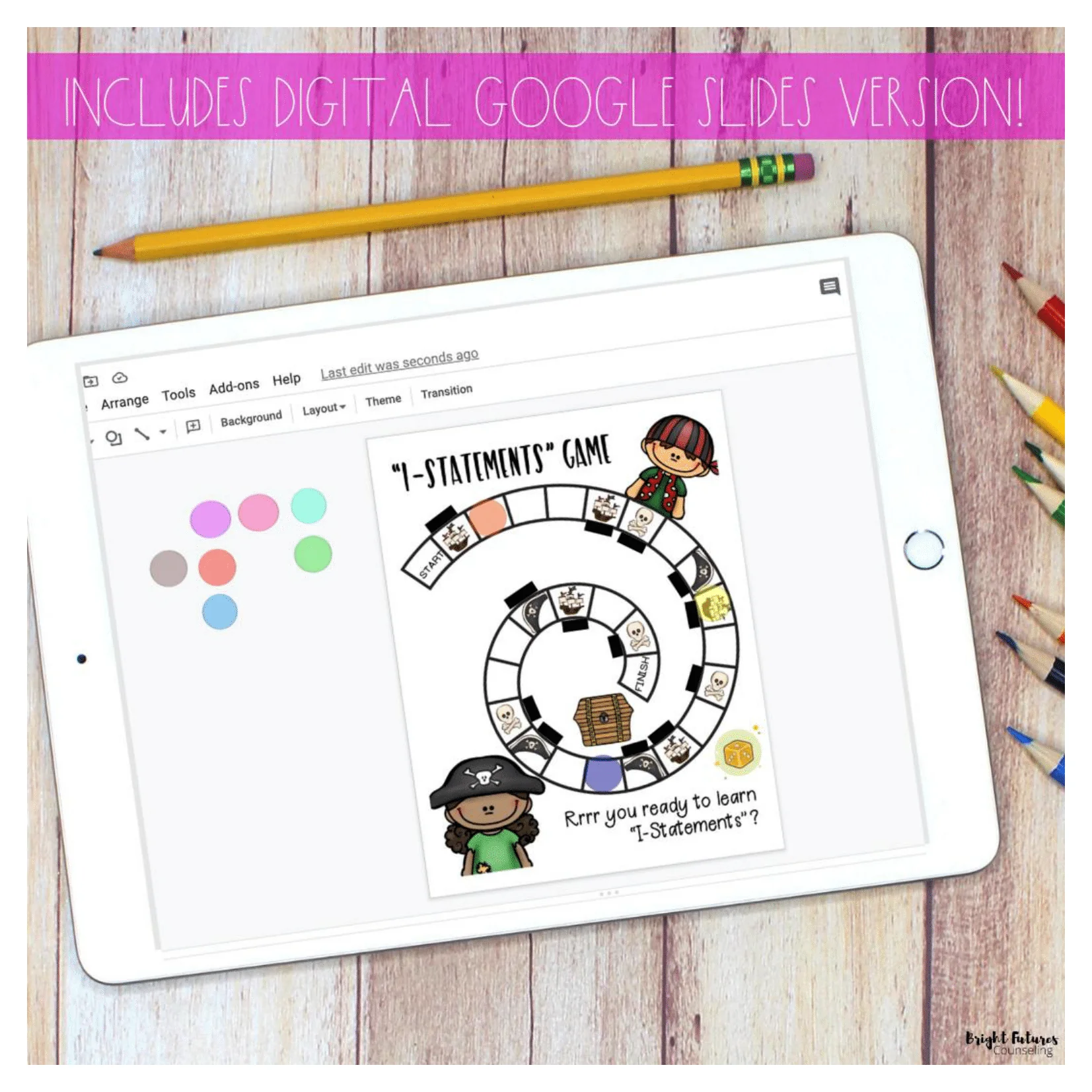 I-Statements School Counseling Board Game with Digital Version - Image 9