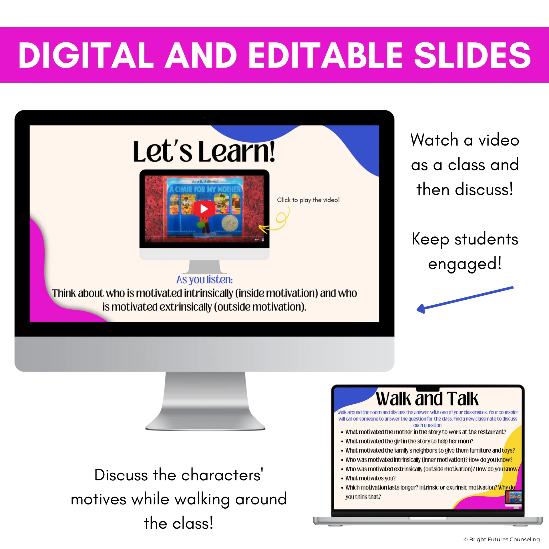 Intrinsic Motivation Counseling Lesson- Activities to Teach Intrinsic Motivation - Image 5