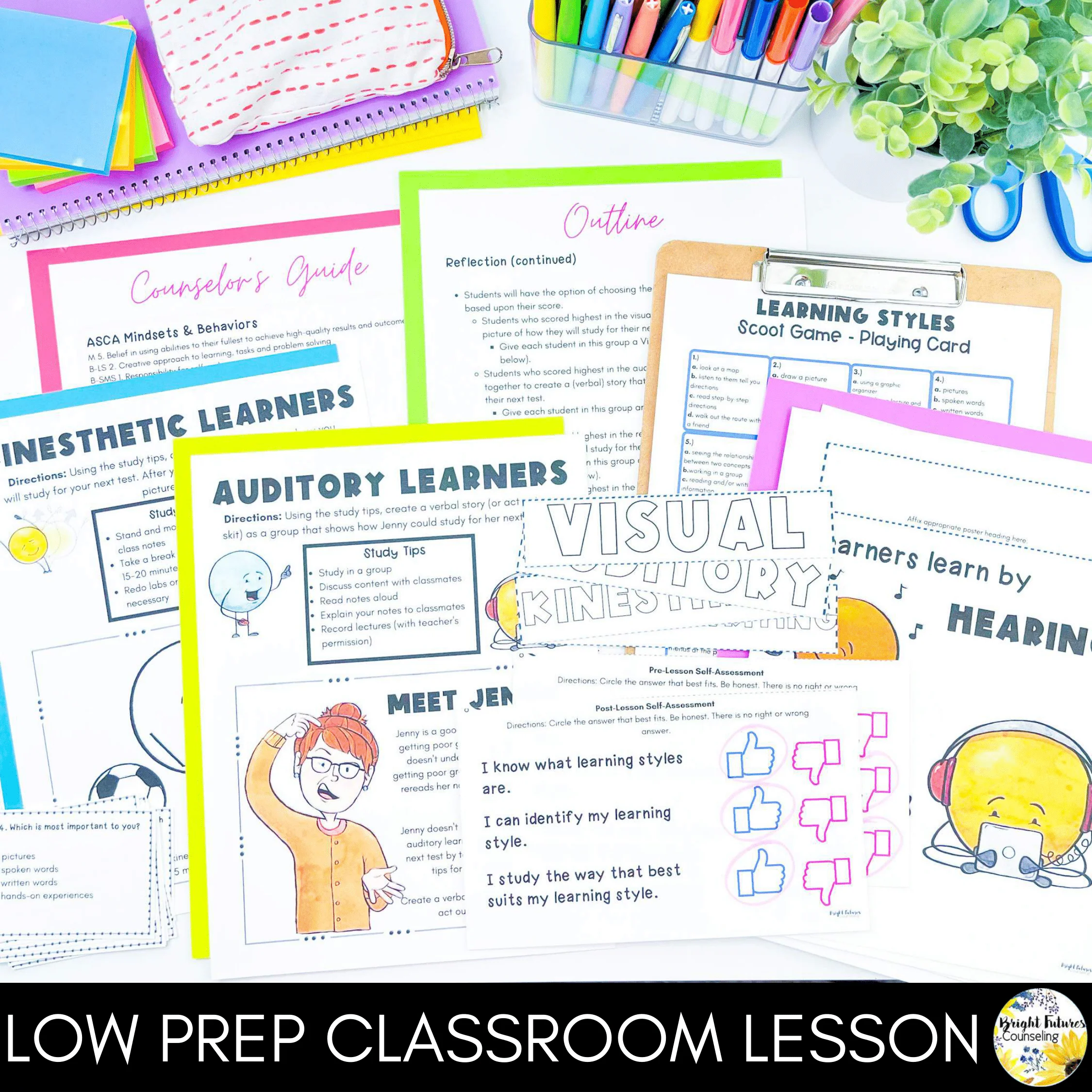 Learning Styles SEL School Counseling Lesson: Learning Style Survey & Activities - Image 11