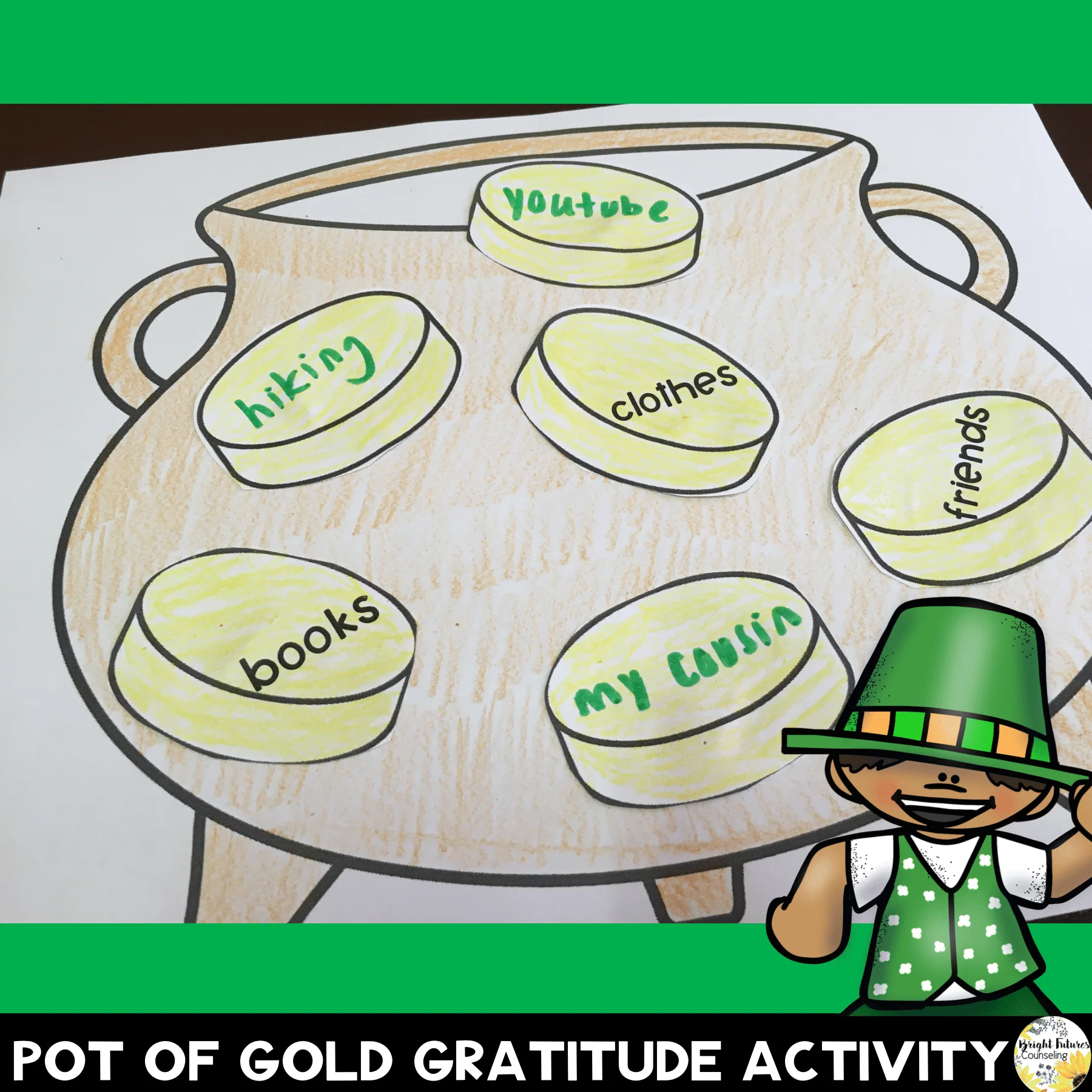 Lucky Leprechauns Gratitude Discussion Cards and Activity Pack - St. Patrick's - Image 6