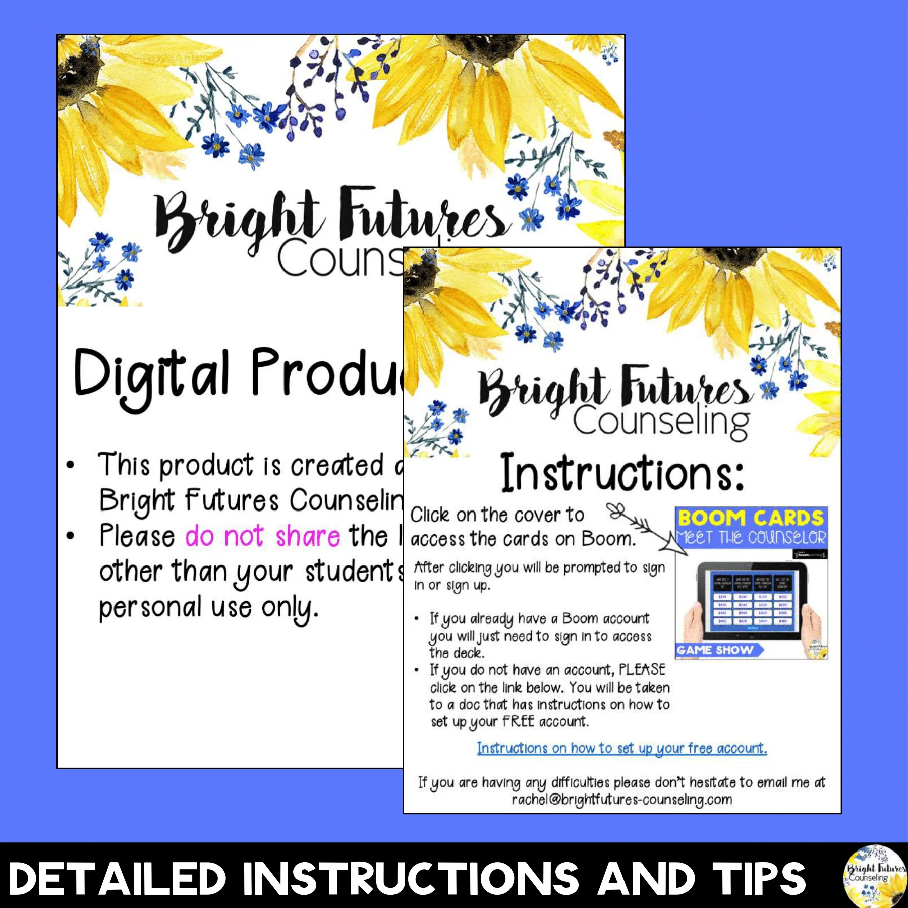 Meet the Counselor Game Show BOOM CARDS - Digital School Counseling Game - Image 5