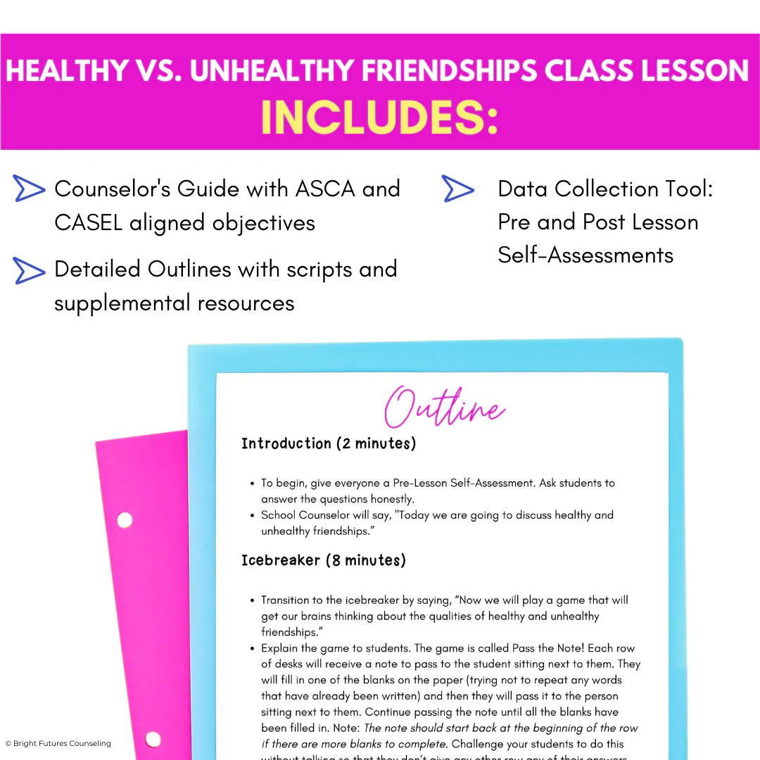 Middle School Friendship Lesson - Healthy Vs. Unhealthy Friendships SEL Lesson - Image 4