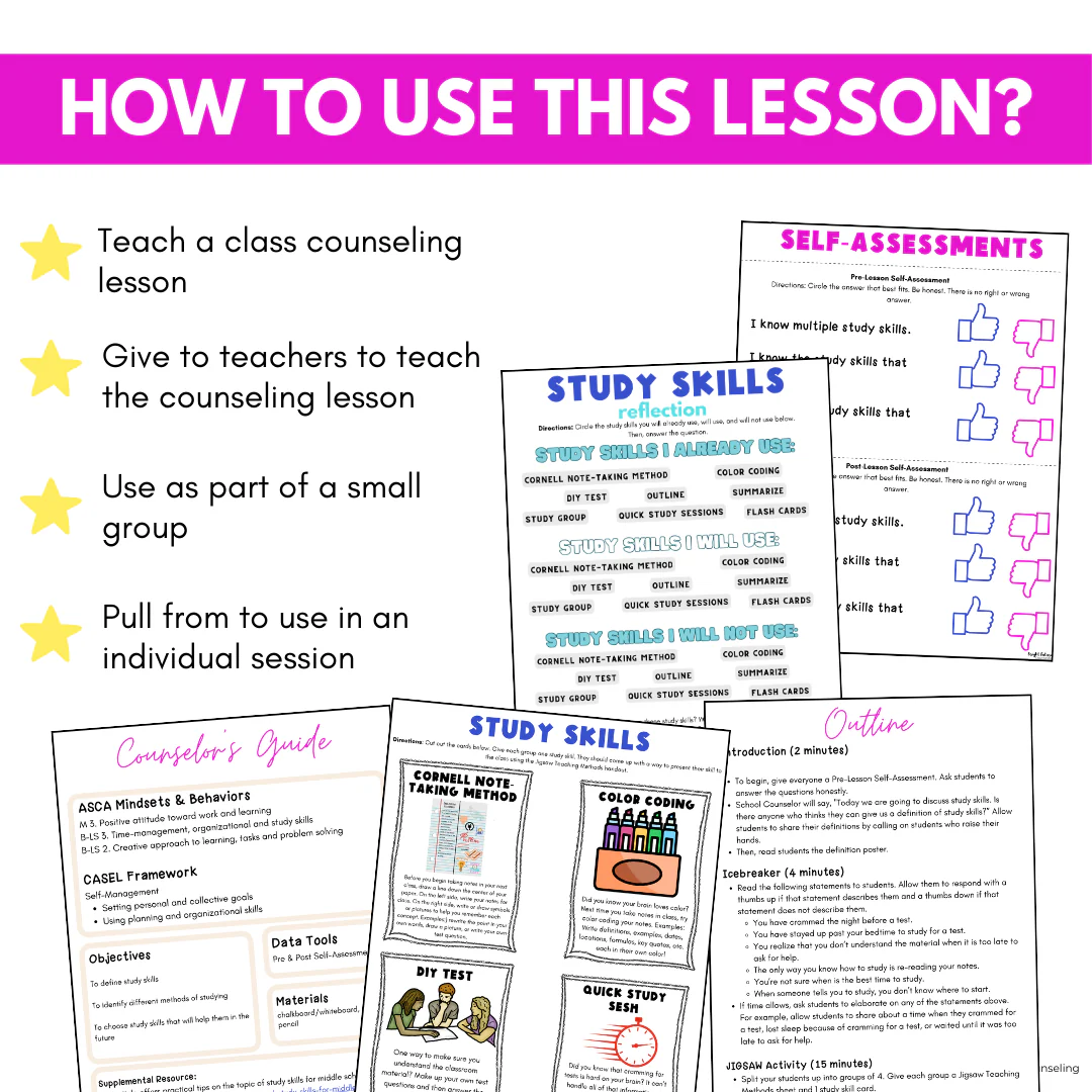 Middle School Study Skills Lesson - Study Skills Activities for Middle Schoolers - Image 12