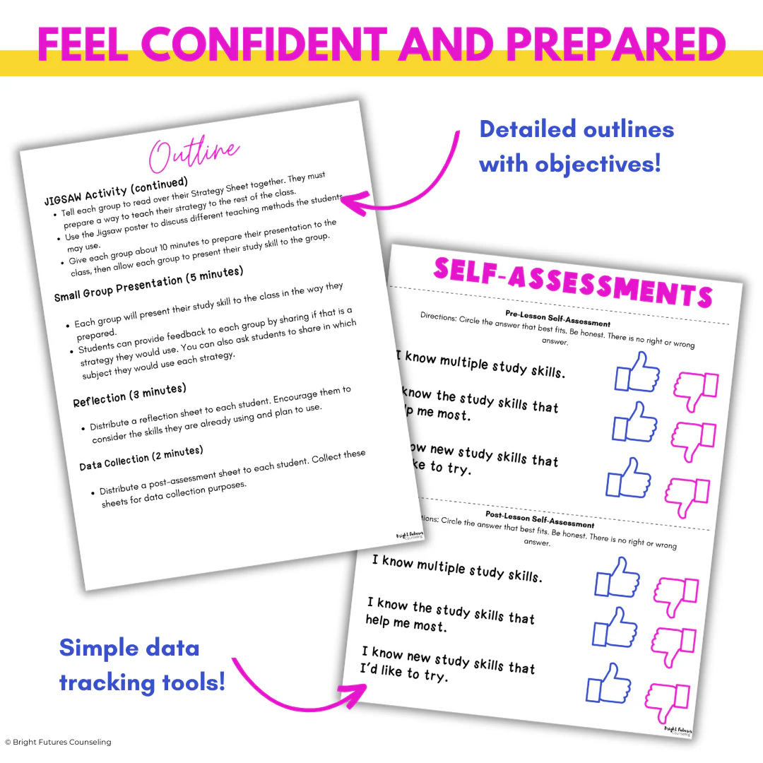 Middle School Study Skills Lesson - Study Skills Activities for Middle Schoolers - Image 6
