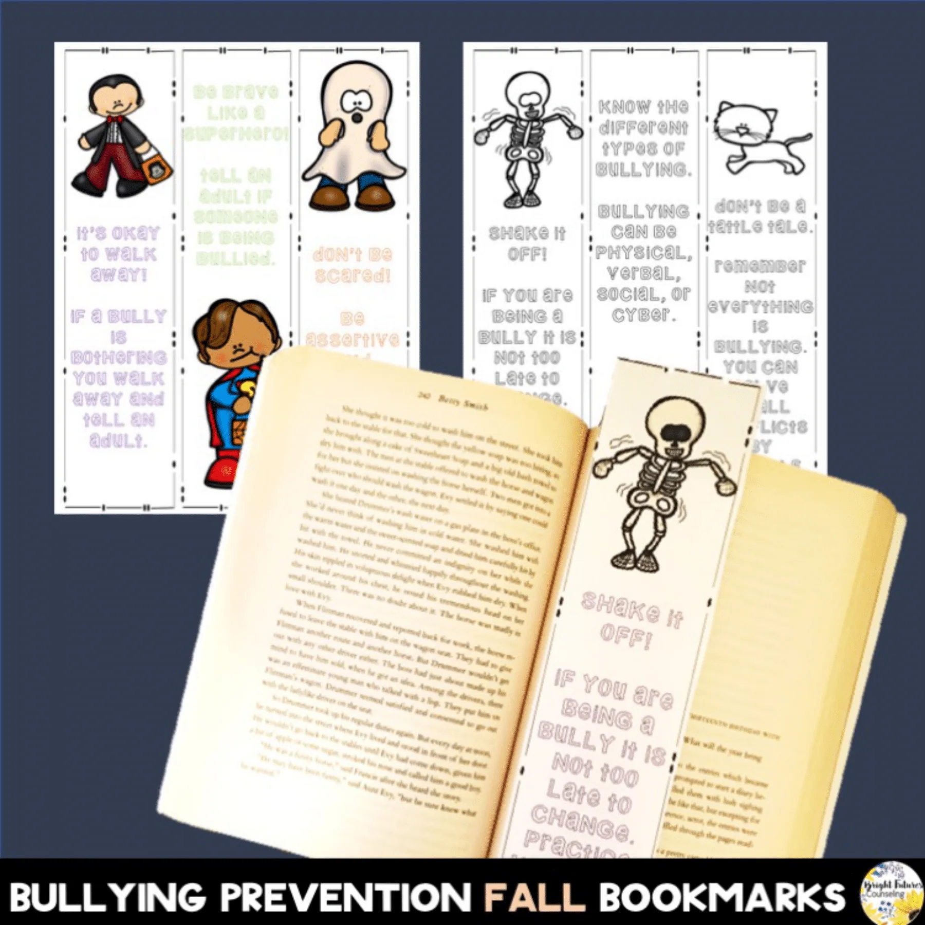 October Counseling Bundle - Bullying Prevention Month + Fall Coping Strategies - Image 8