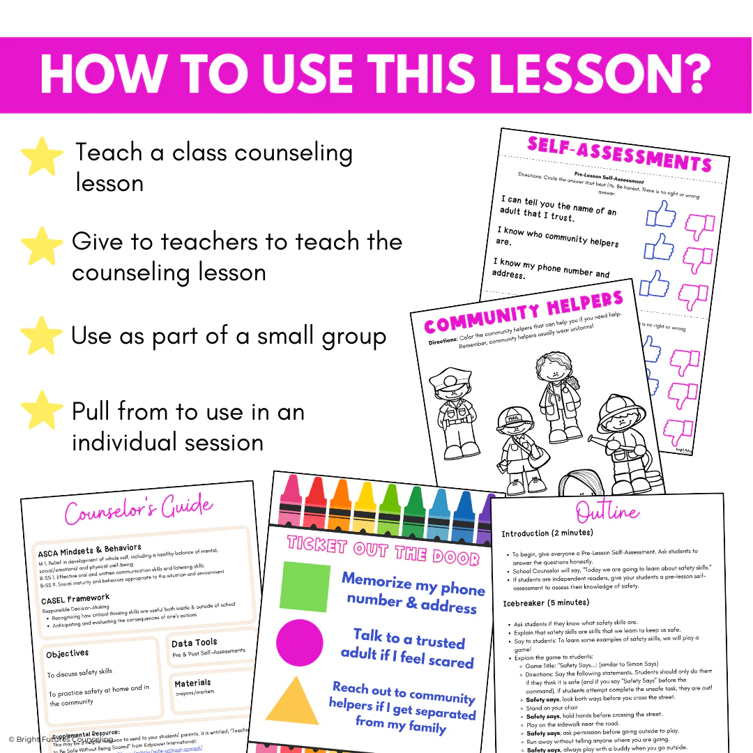 Personal Safety & Safety Awareness Lesson - Safe Vs Unsafe Lesson for Primary - Image 14
