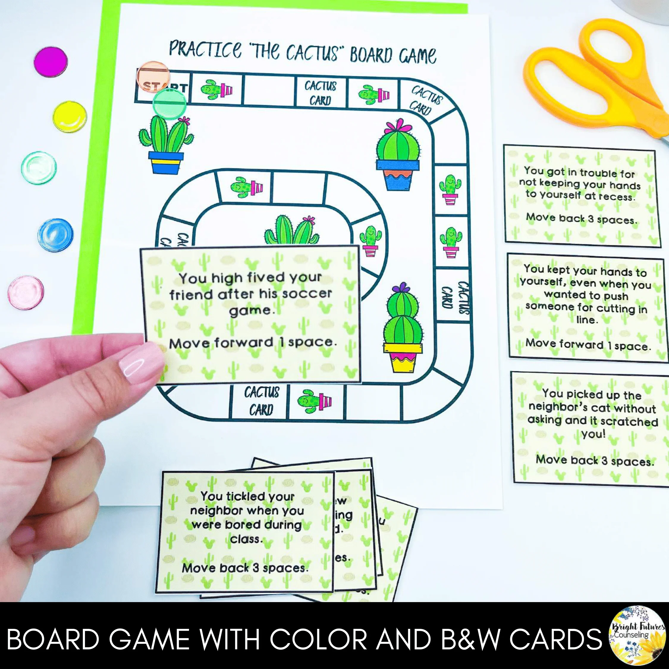 Personal Space, Boundaries Game, & Appropriate Behavior - School Counseling Game - Image 7