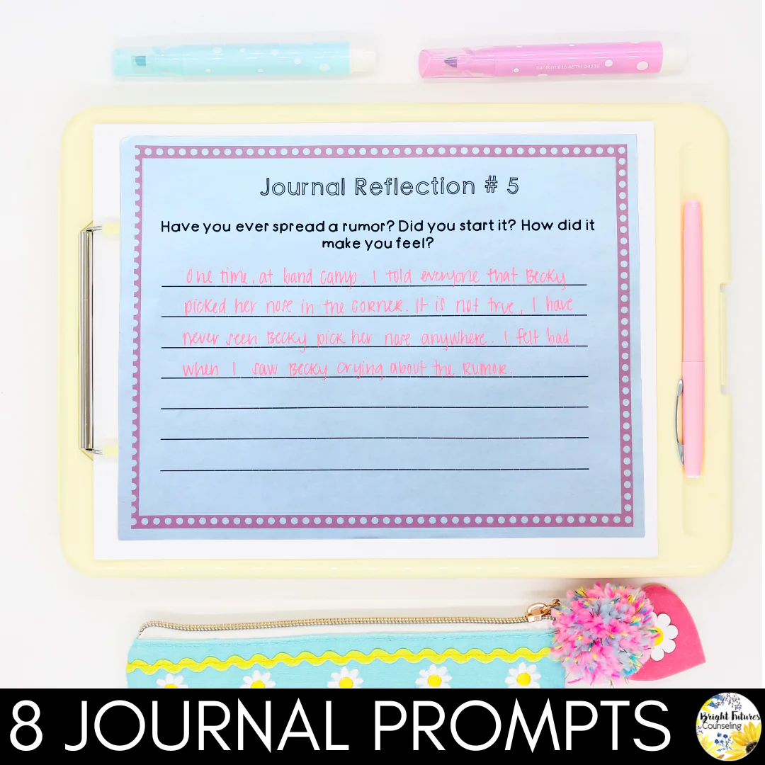 Relational Aggression and Bullying Counseling Activities Girls Guide to Bullying - Image 10