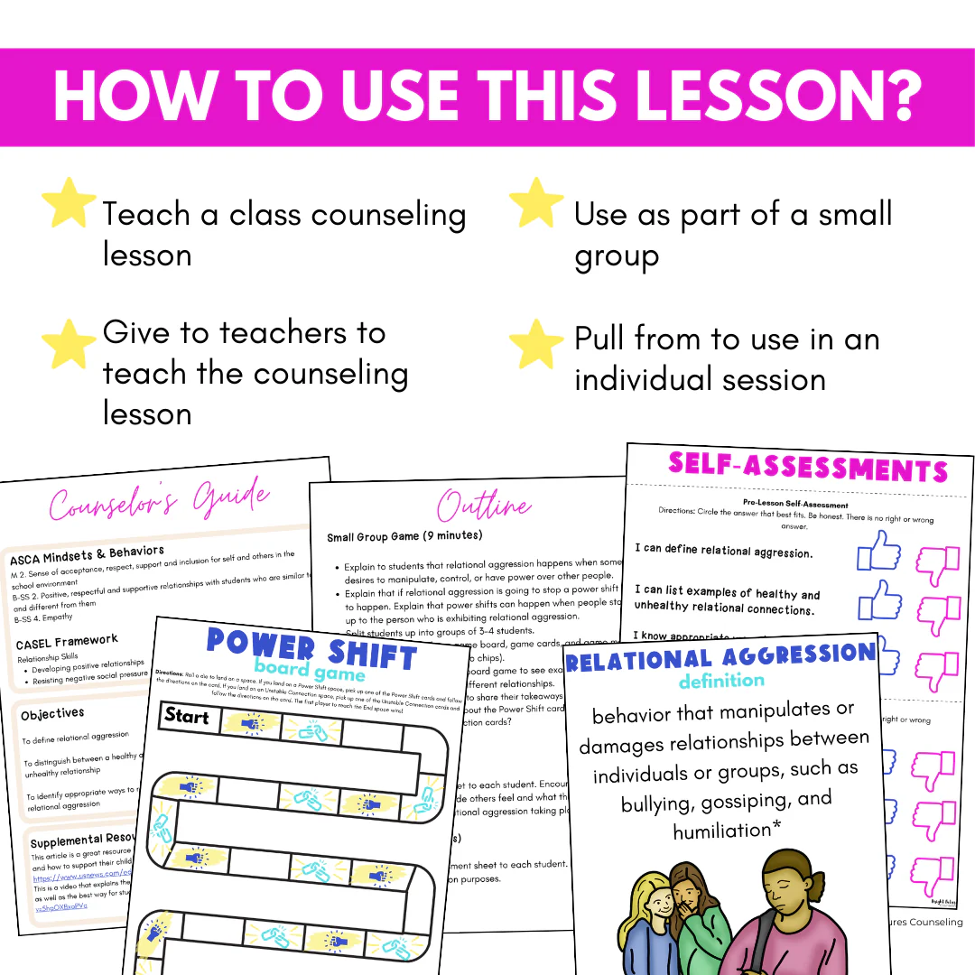 Relational Aggression Lesson for Middle School - Middle School Friendship Lesson - Image 3