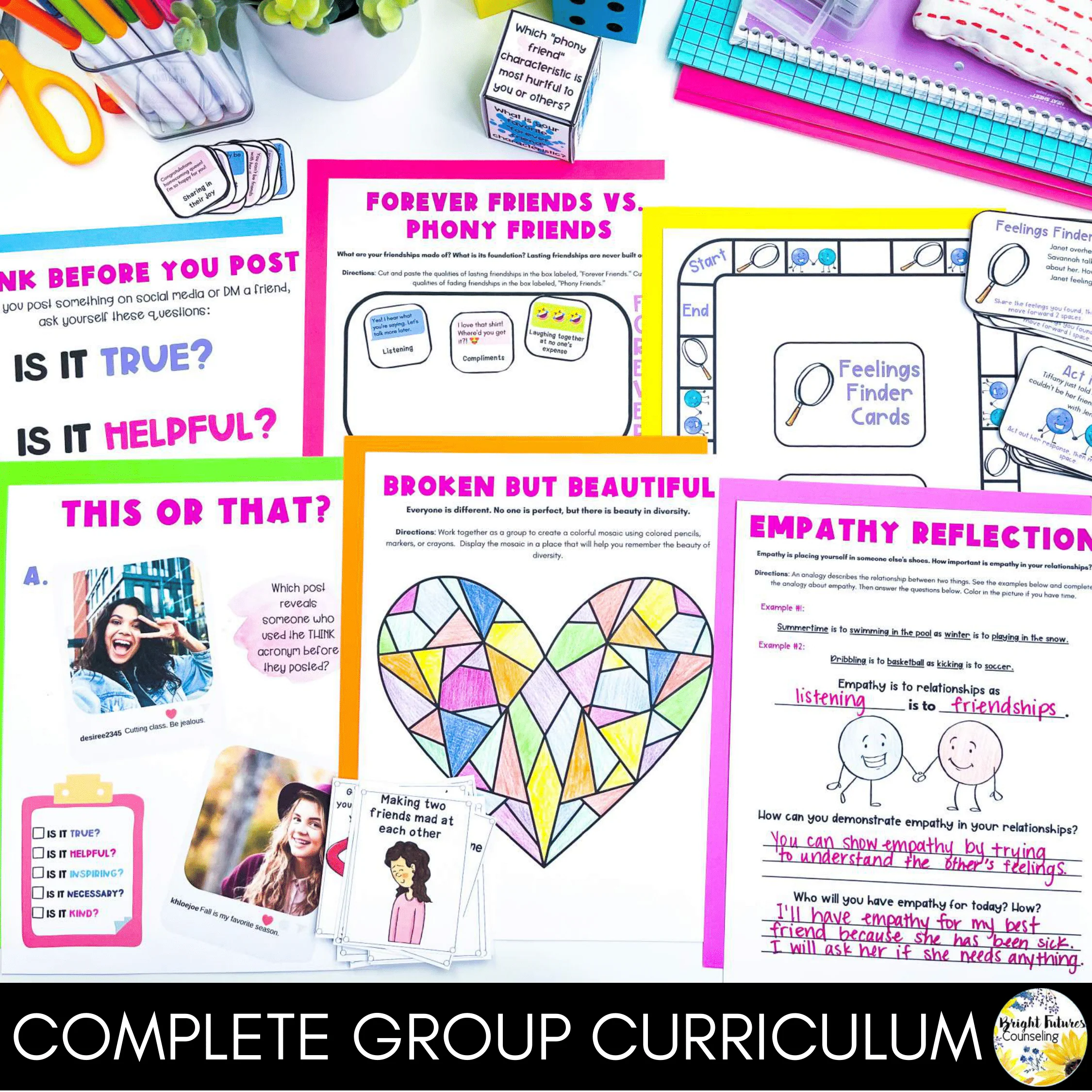 Relational Aggression School Counseling Small Group - ASCA & CASEL Aligned - Image 2