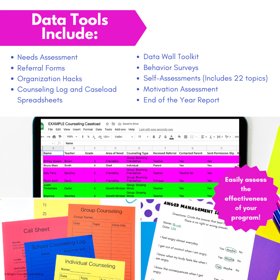 Research Based Year Long Elementary Counseling Curriculum with Editable Curriculum Map! - Image 12