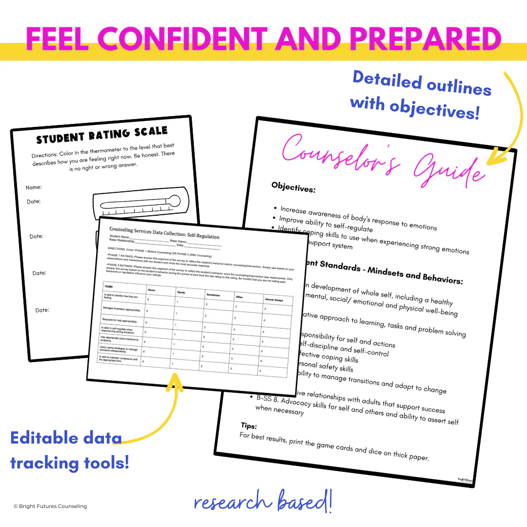 Research Based Year Long Elementary Counseling Curriculum with Editable Curriculum Map! - Image 13