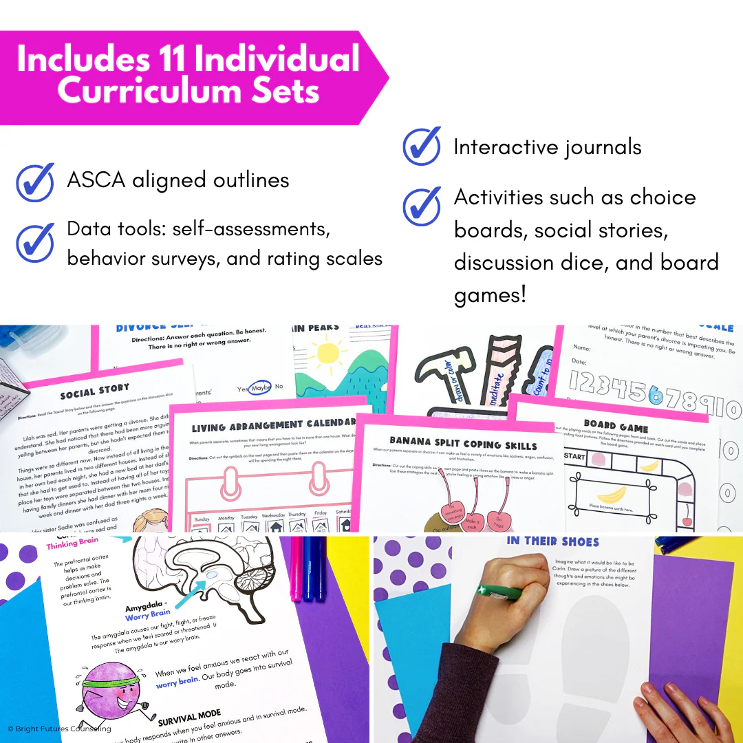 Research Based Year Long Elementary Counseling Curriculum with Editable Curriculum Map! - Image 9