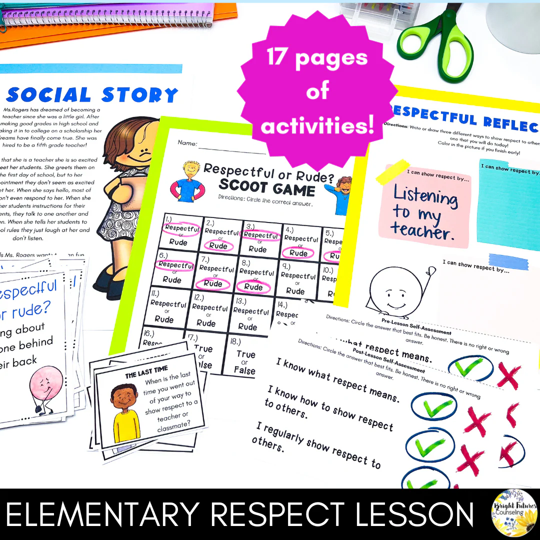 Respect Lesson for Elementary School Social Emotional Learning and Counseling - Image 2