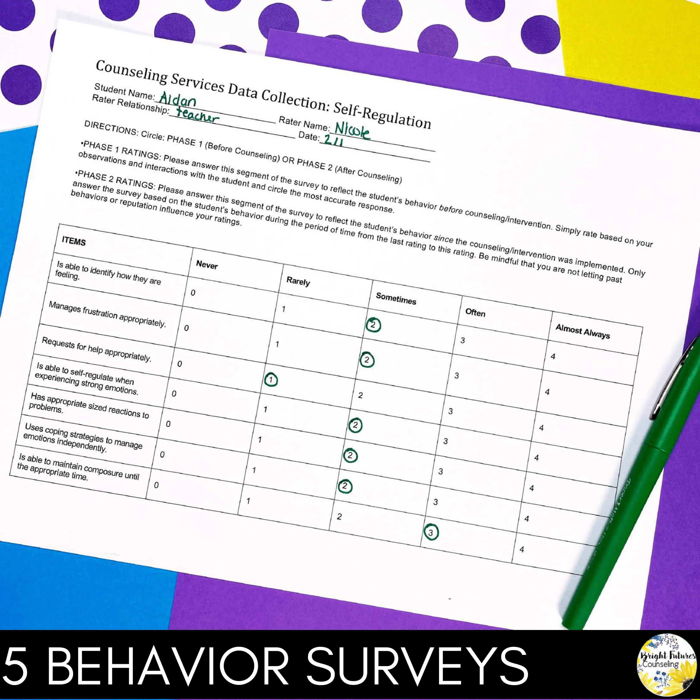 School Counseling Data Tracking Tools Bundle - Data Driven Counseling Program - Image 5