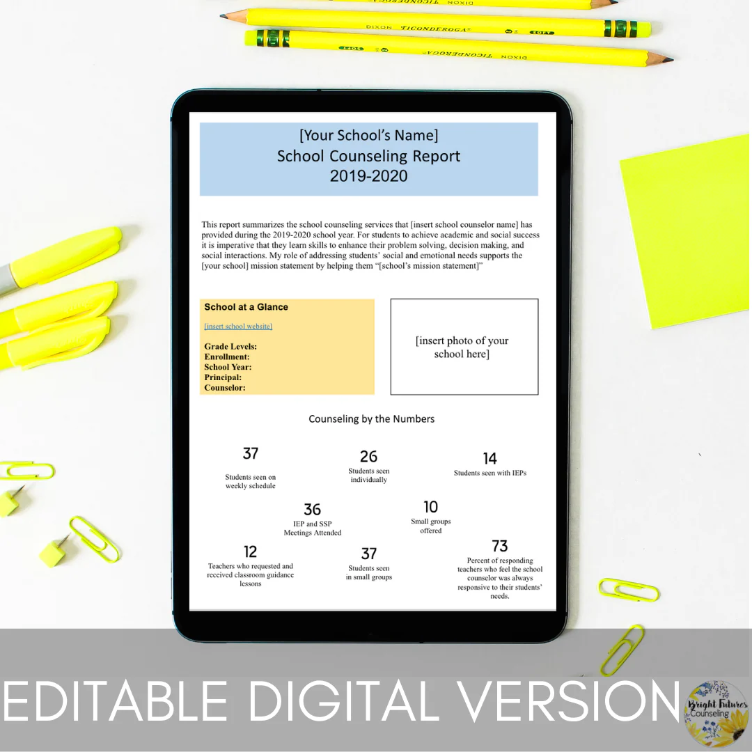 School Counseling EDITABLE End of the Year Report - Image 12
