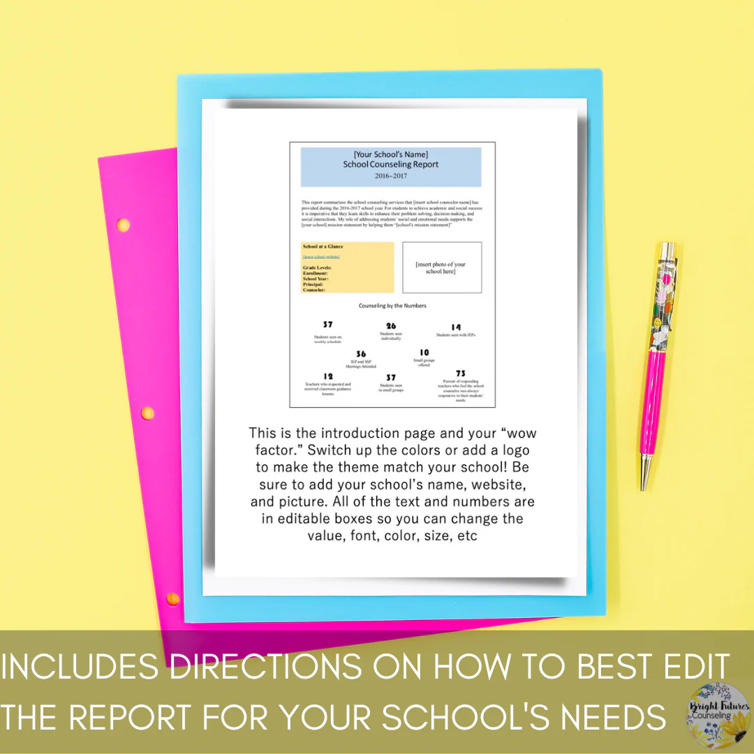 School Counseling EDITABLE End of the Year Report - Image 4