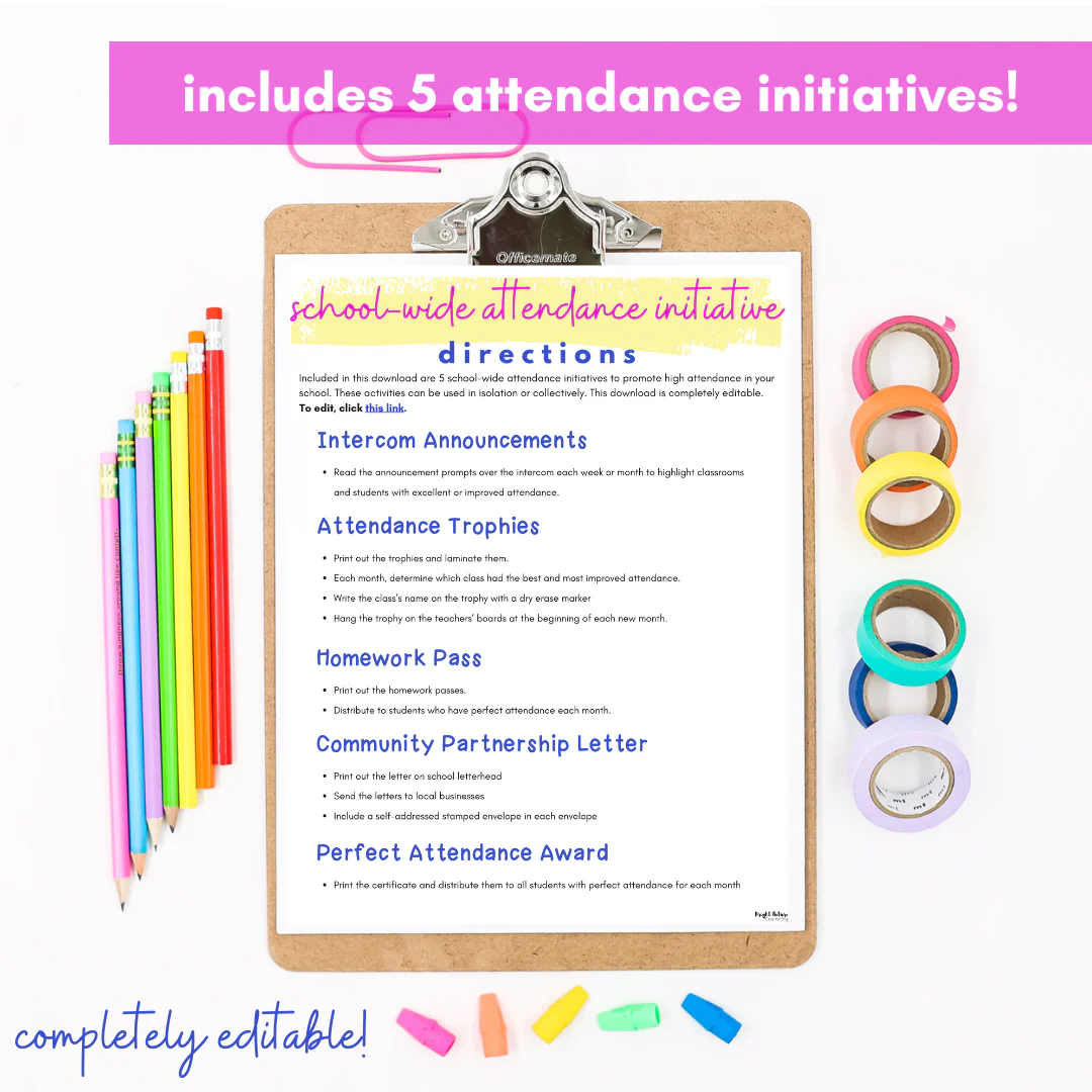 School-Wide Attendance Initiatives - 5 Attendance Activities - Image 2