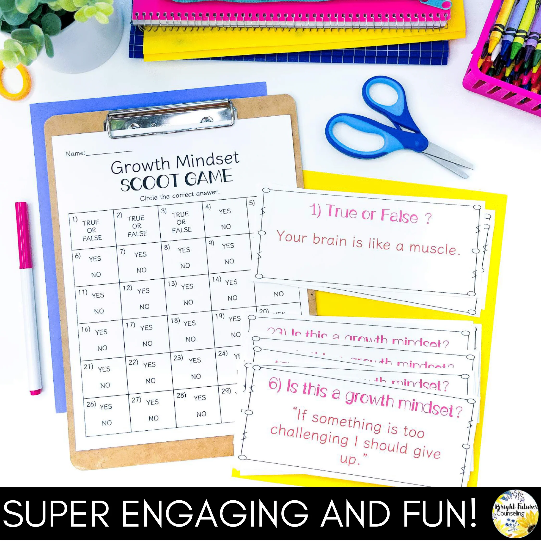 SEL Scoot BUNDLE - School Counseling Games for Growth Mindset, Empathy, & more! - Image 11