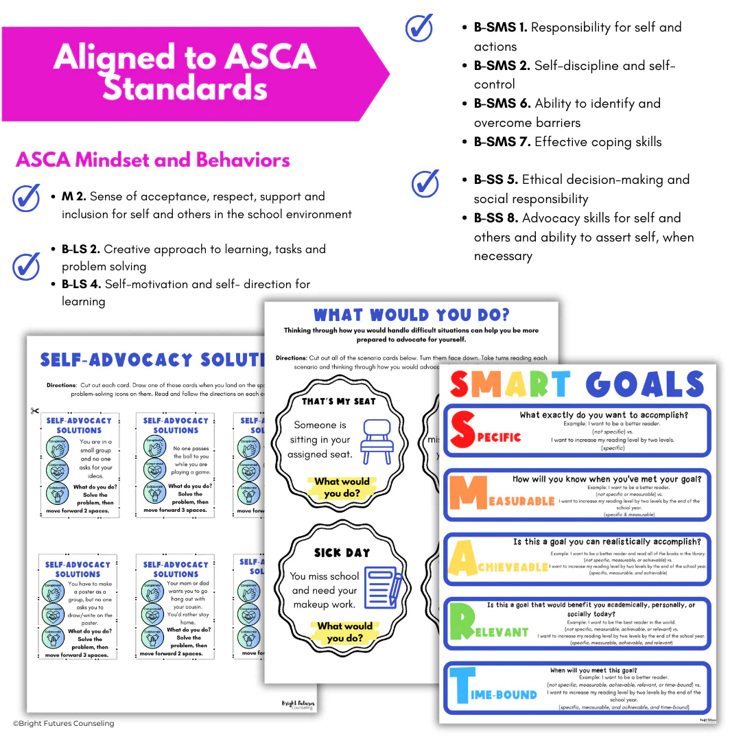 Self-Advocacy Middle School Individual Counseling - Self-Advocacy Worksheets - Image 7