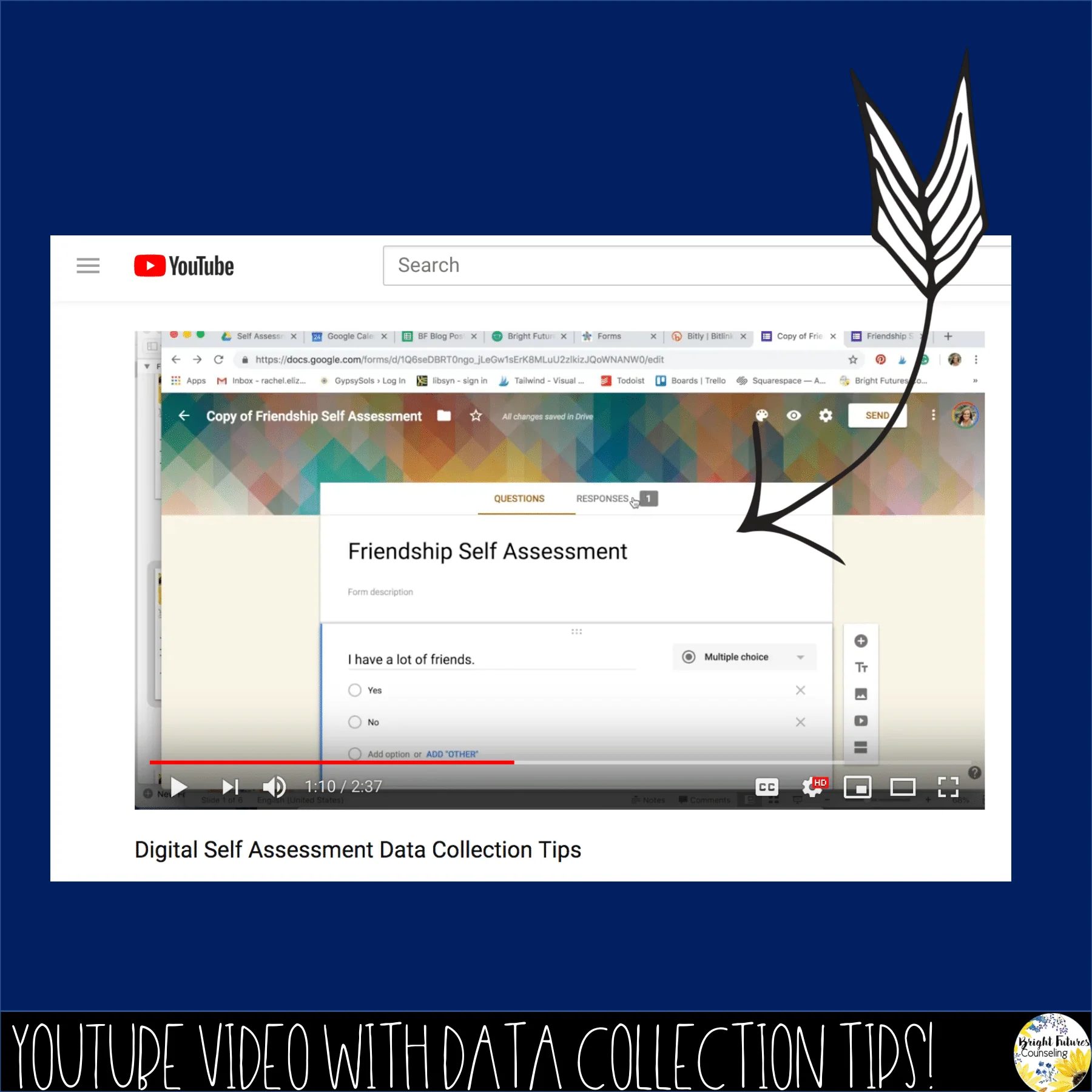 Self-Assessments Bundle Editable School Counseling Data Collection Tools - Image 4