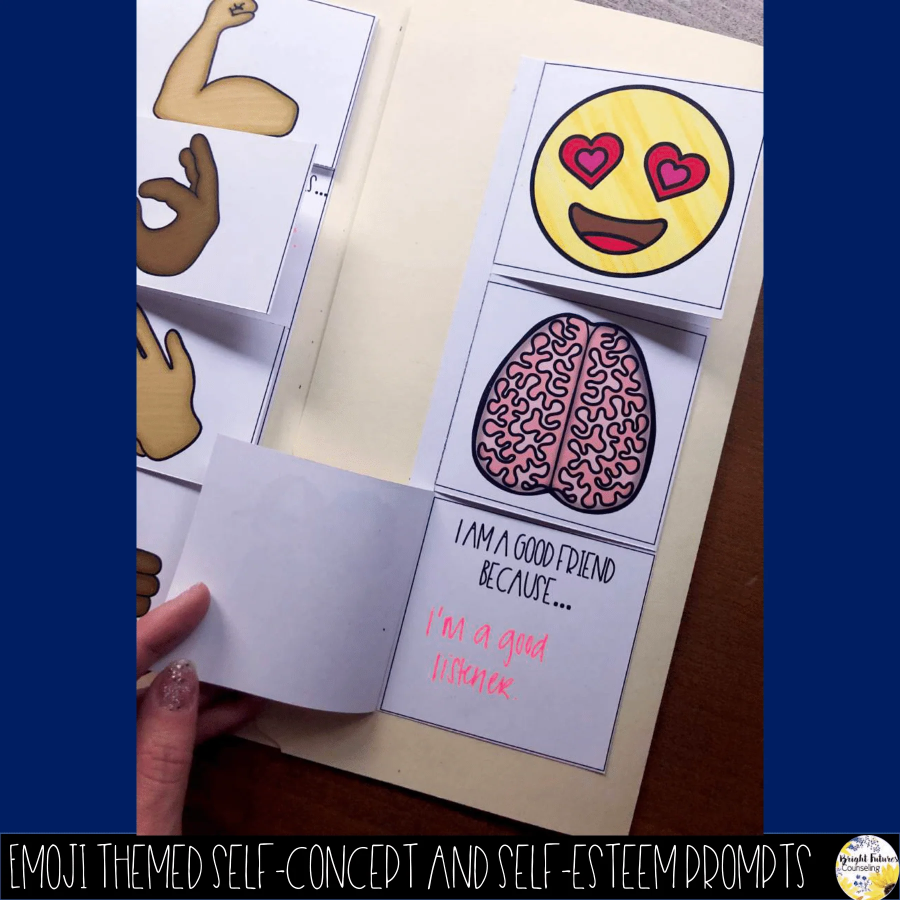 Self-Concept and Self-Esteem Scrapbook All About Me Interactive Craft - Image 4