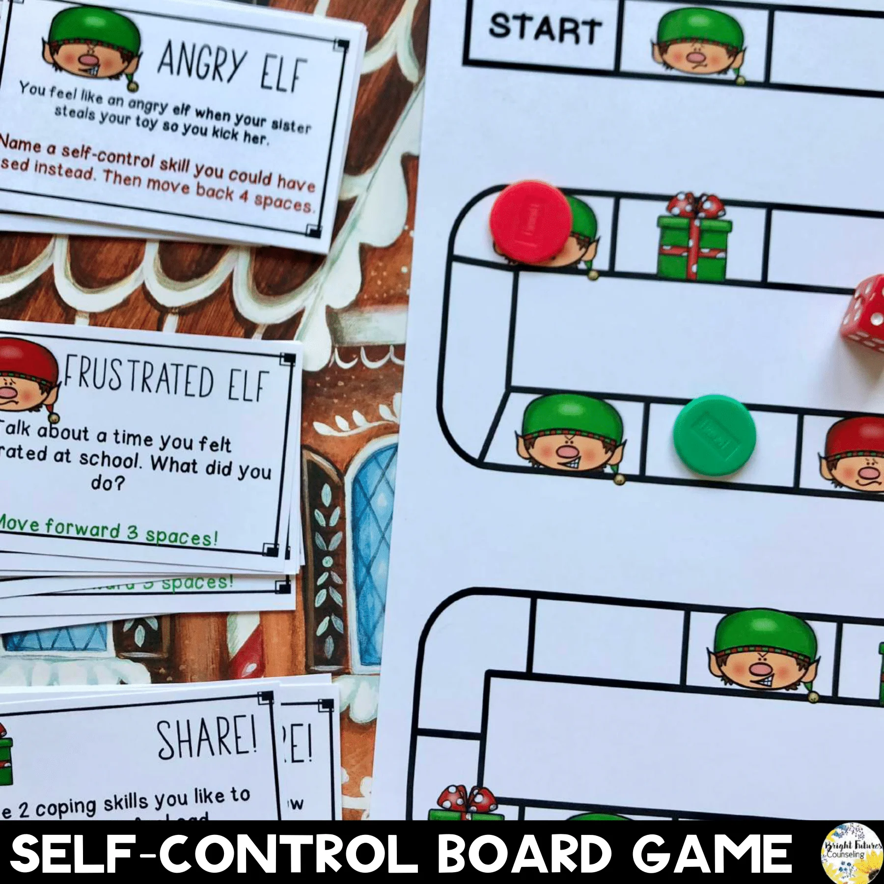 sELF-Control Christmas Game + Google Slides Digital Holiday Board Game - Image 6