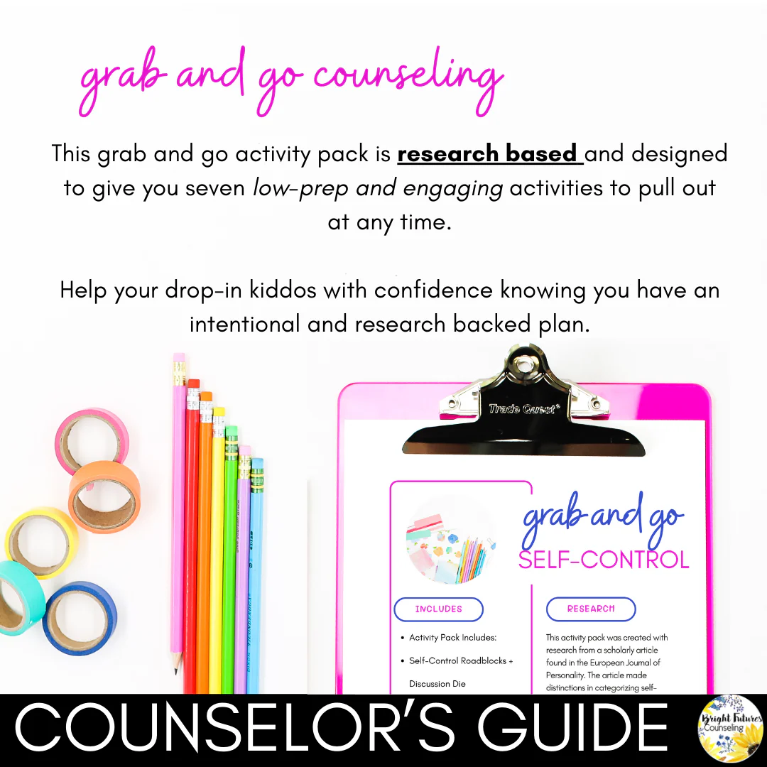 Self-Control Coping Skills Activities for Elementary - Image 2