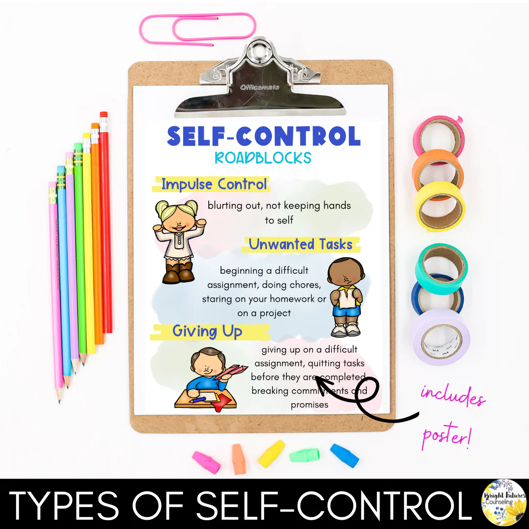Self-Control Coping Skills Activities for Elementary - Image 4