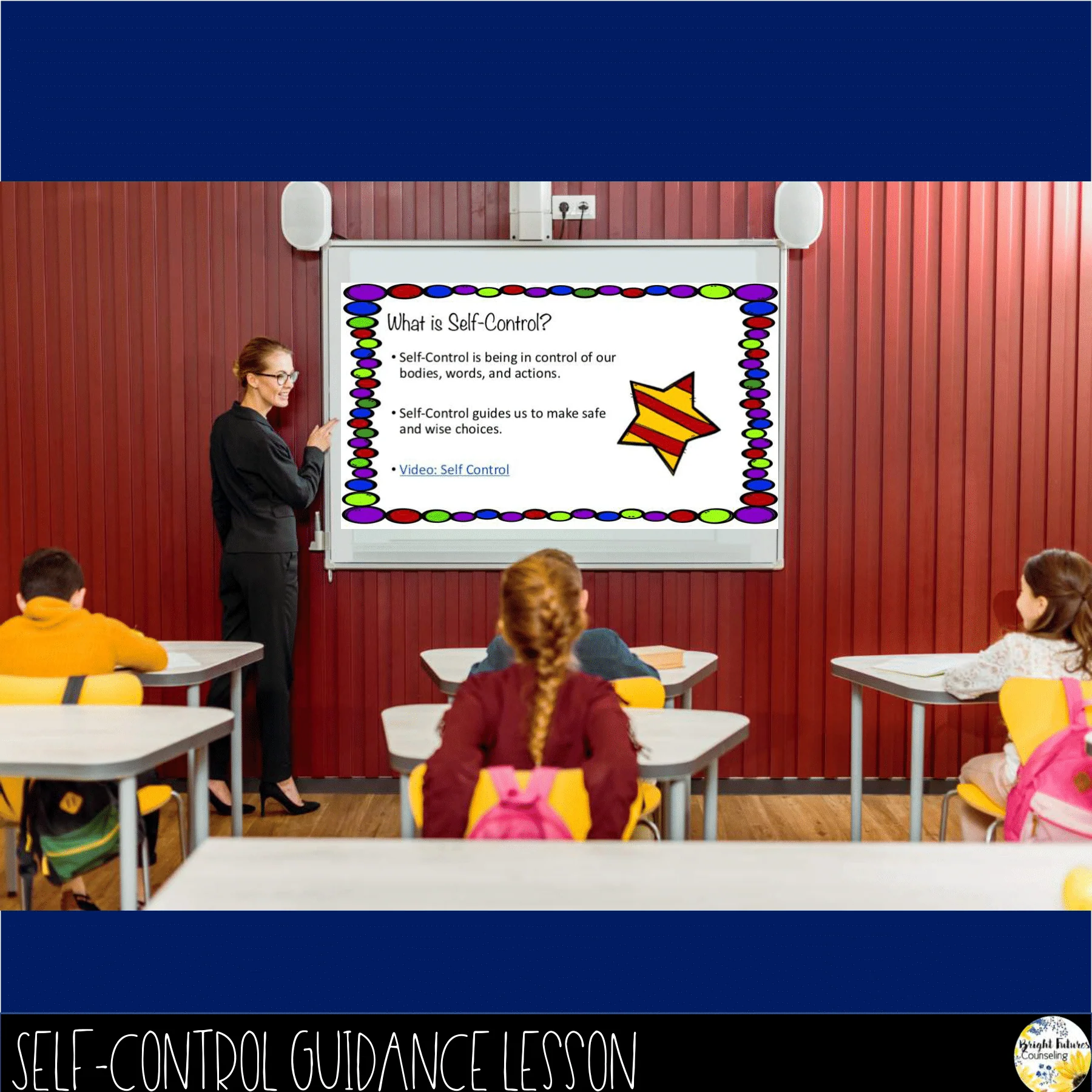 Self-Control Counseling BUNDLE Guidance Lesson Activities and Games - Image 2