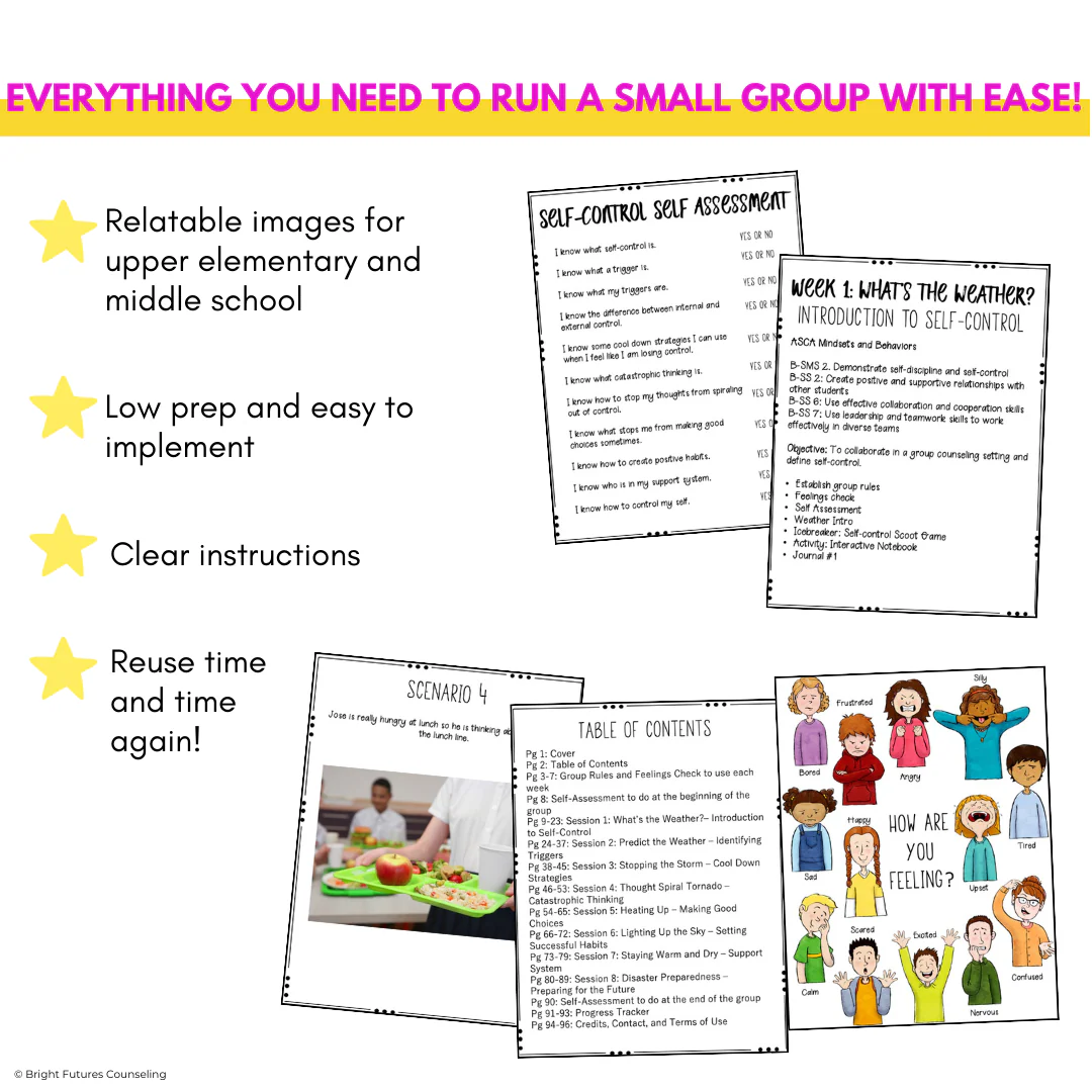 Self-Control School Counseling Group: Develop Self-Control Accountability Habits - Image 20