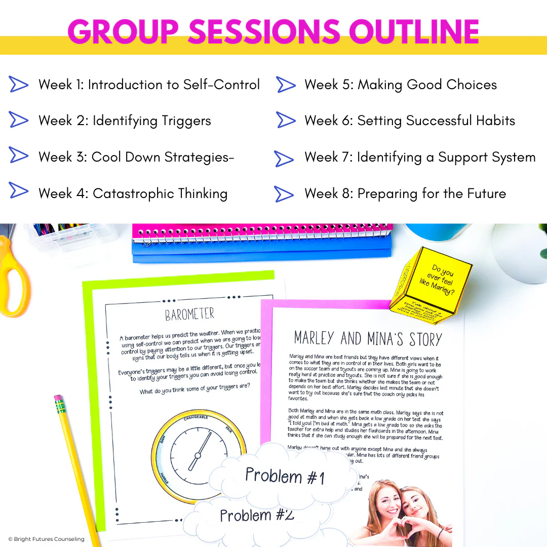 Self-Control School Counseling Group: Develop Self-Control Accountability Habits - Image 7