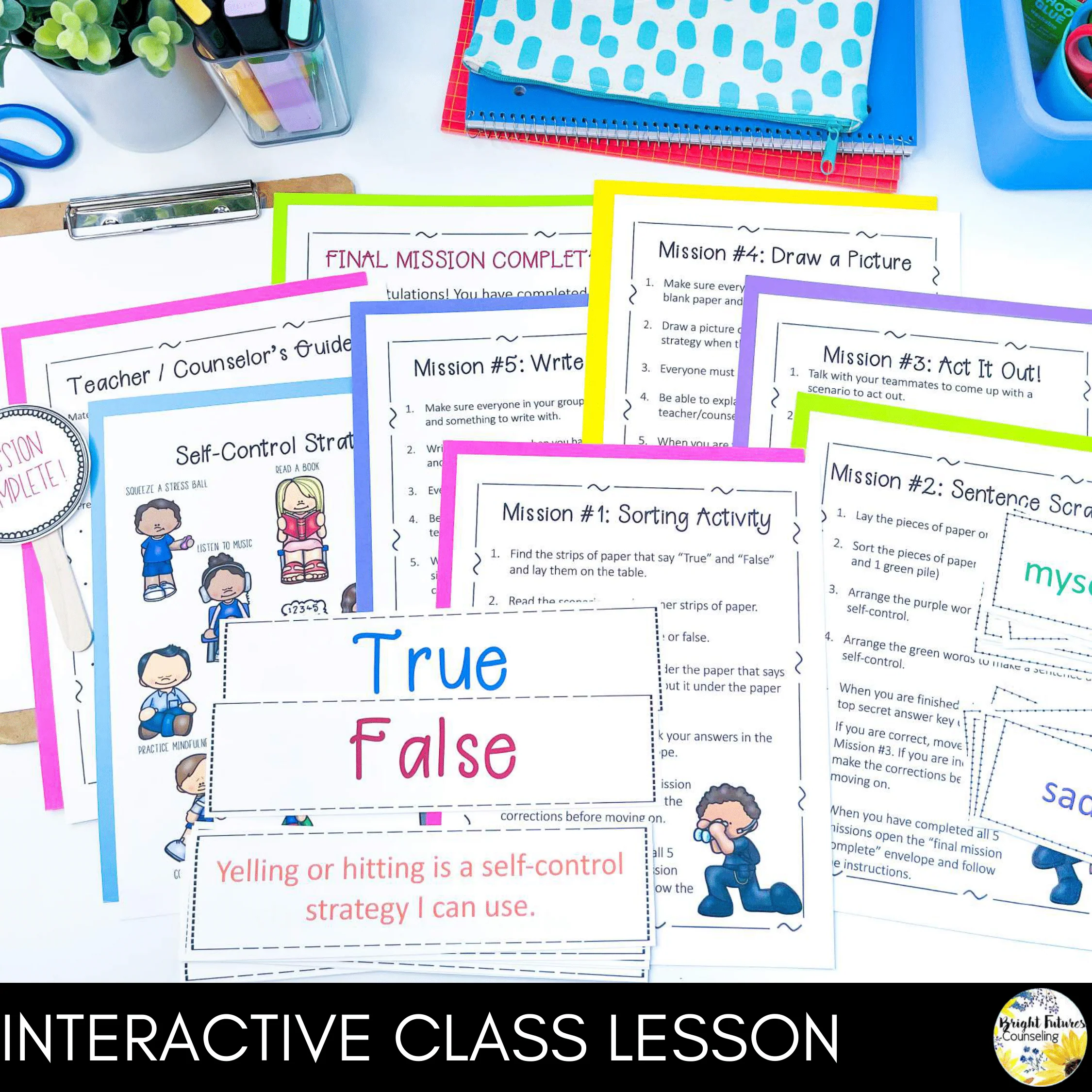 Mission Self-Control Escape Room Guidance Lesson on Managing Tough Emotions - Image 2