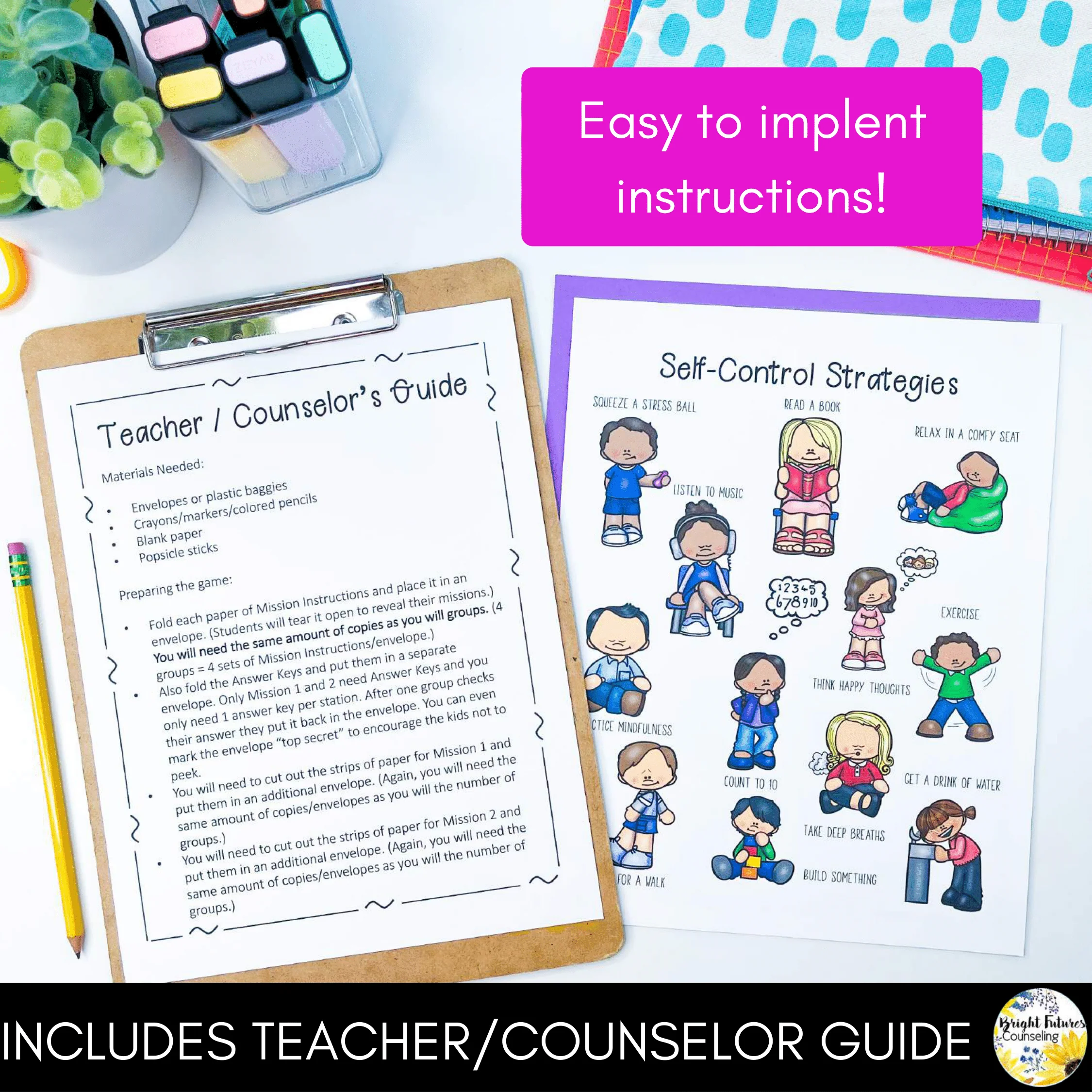Mission Self-Control Escape Room Guidance Lesson on Managing Tough Emotions - Image 3