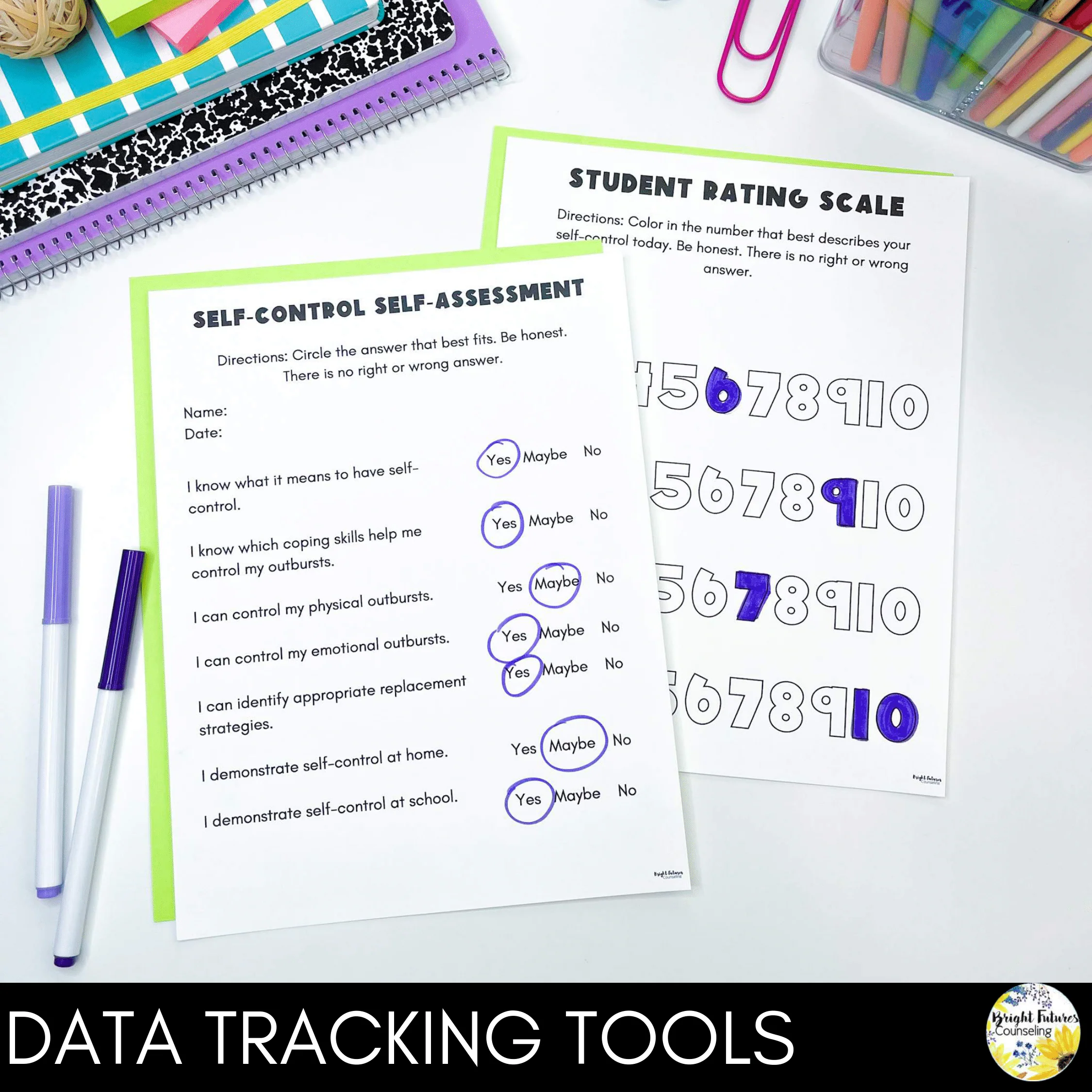 Self-Control Individual Counseling Curriculum + Data Tracking Tools - Image 10